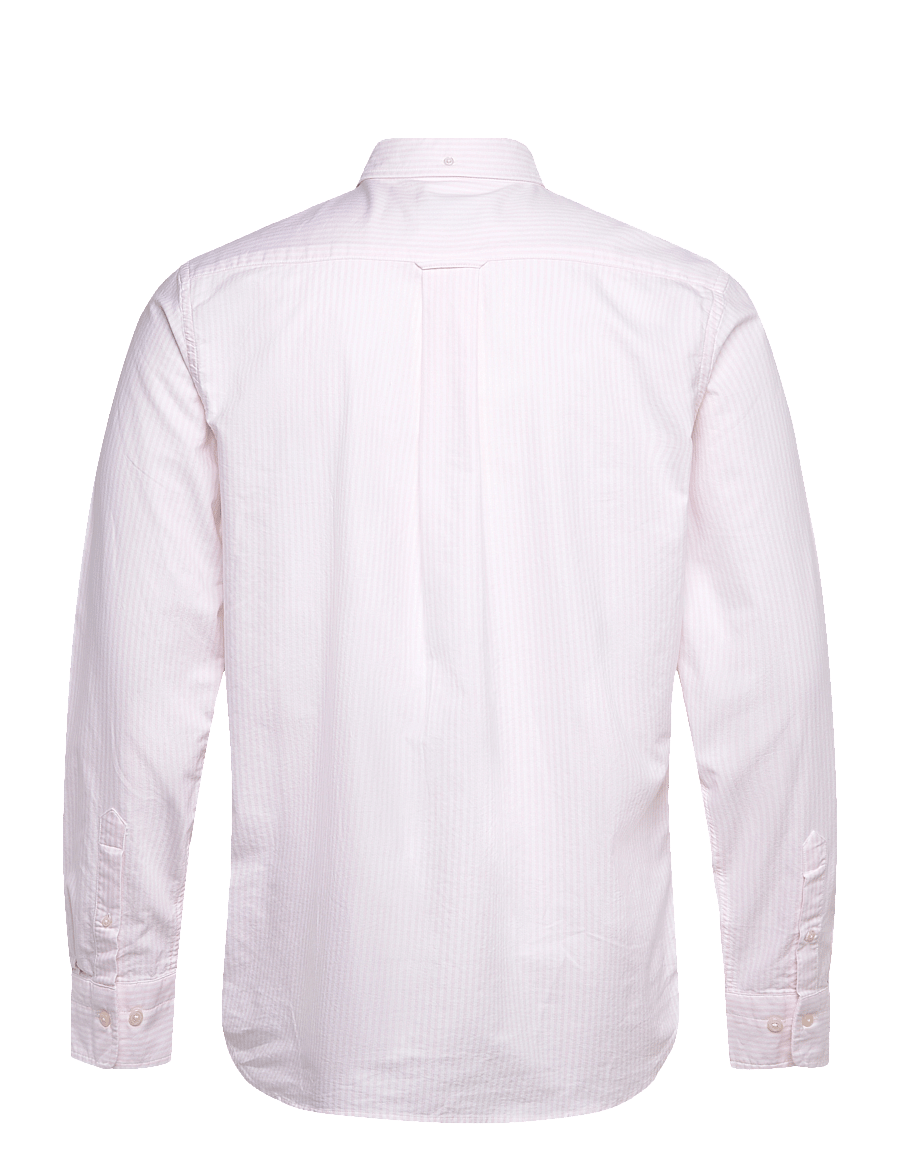 Gant - REG CLASSIC OXFORD STRIPE SHIRT - stribede skjorter - light pink - 2