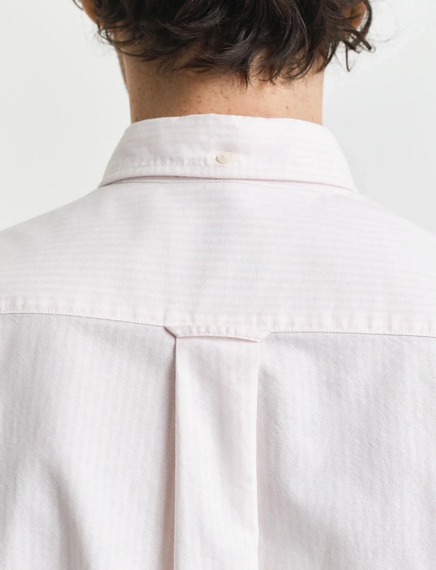 Gant - REG CLASSIC OXFORD STRIPE SHIRT - stribede skjorter - light pink - 4