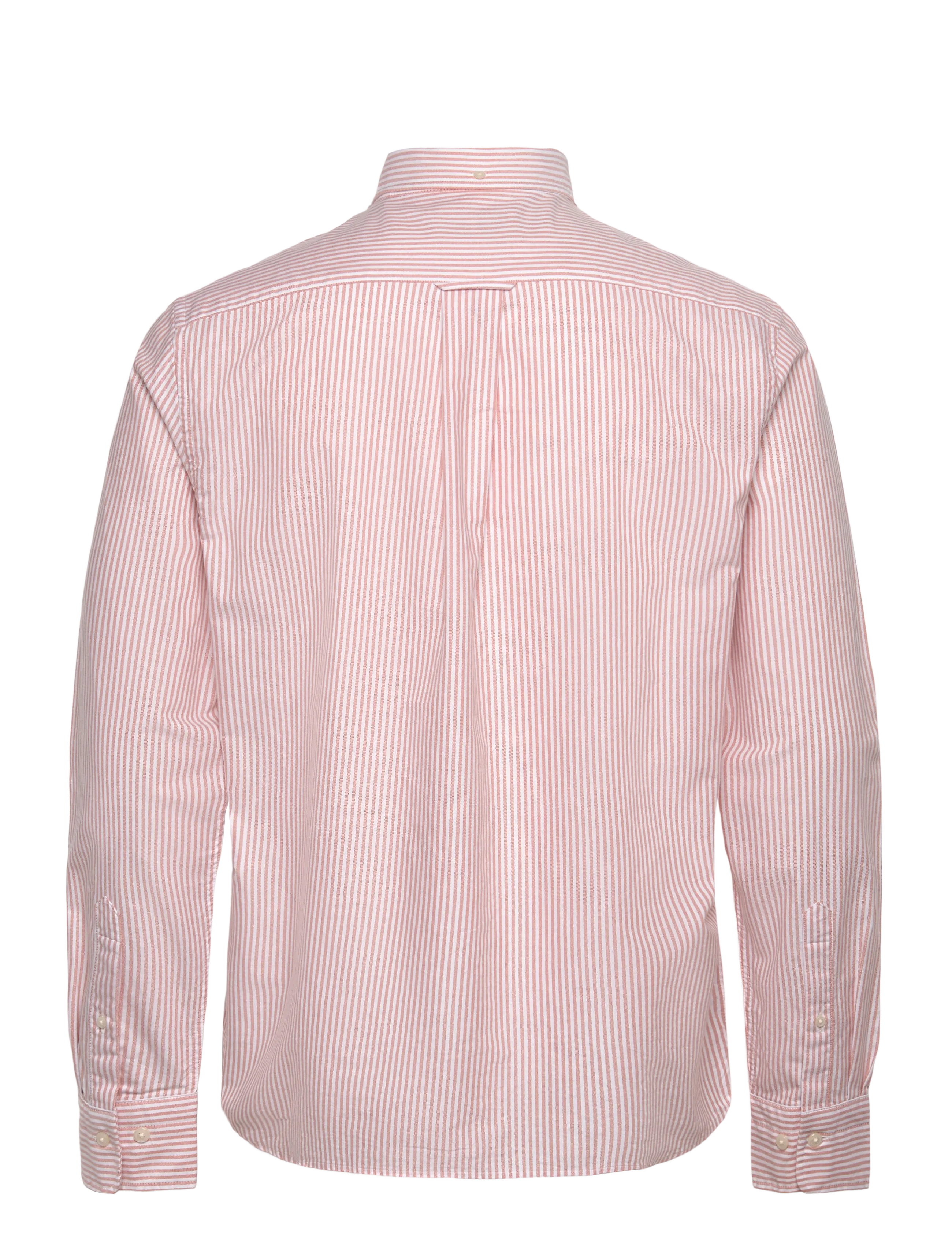 Gant - REG CLASSIC OXFORD STRIPE SHIRT - oxford skjorter - orange bronze - 1