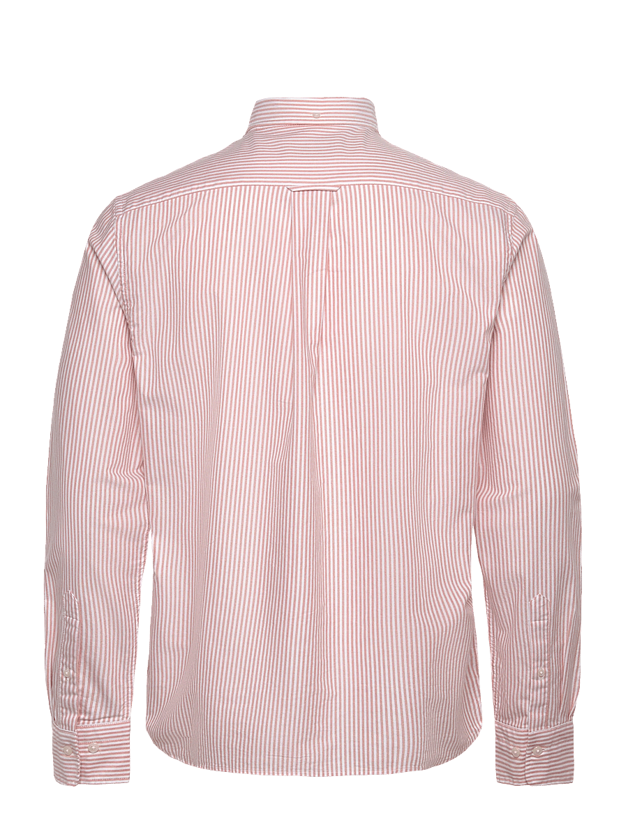 Gant - REG CLASSIC OXFORD STRIPE SHIRT - oxford skjorter - orange bronze - 1
