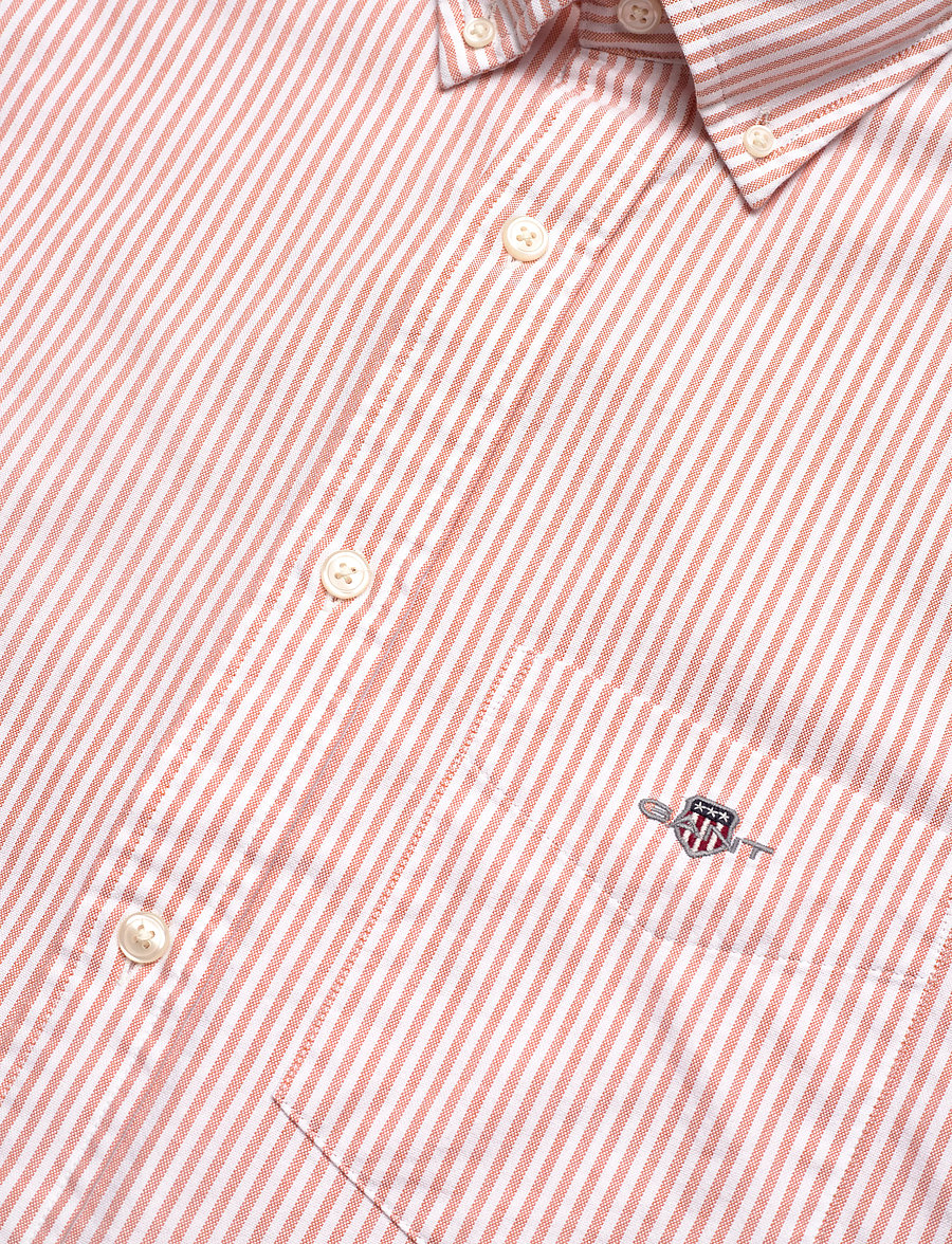 Gant - REG CLASSIC OXFORD STRIPE SHIRT - oxford skjorter - orange bronze - 3