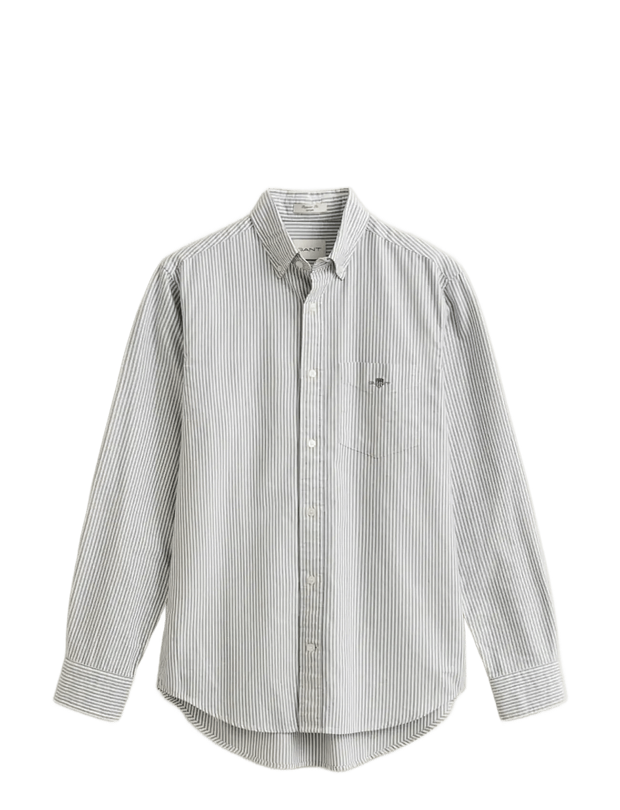 Gant - REG CLASSIC OXFORD STRIPE SHIRT - oxford-skjortor - persian blue - 1