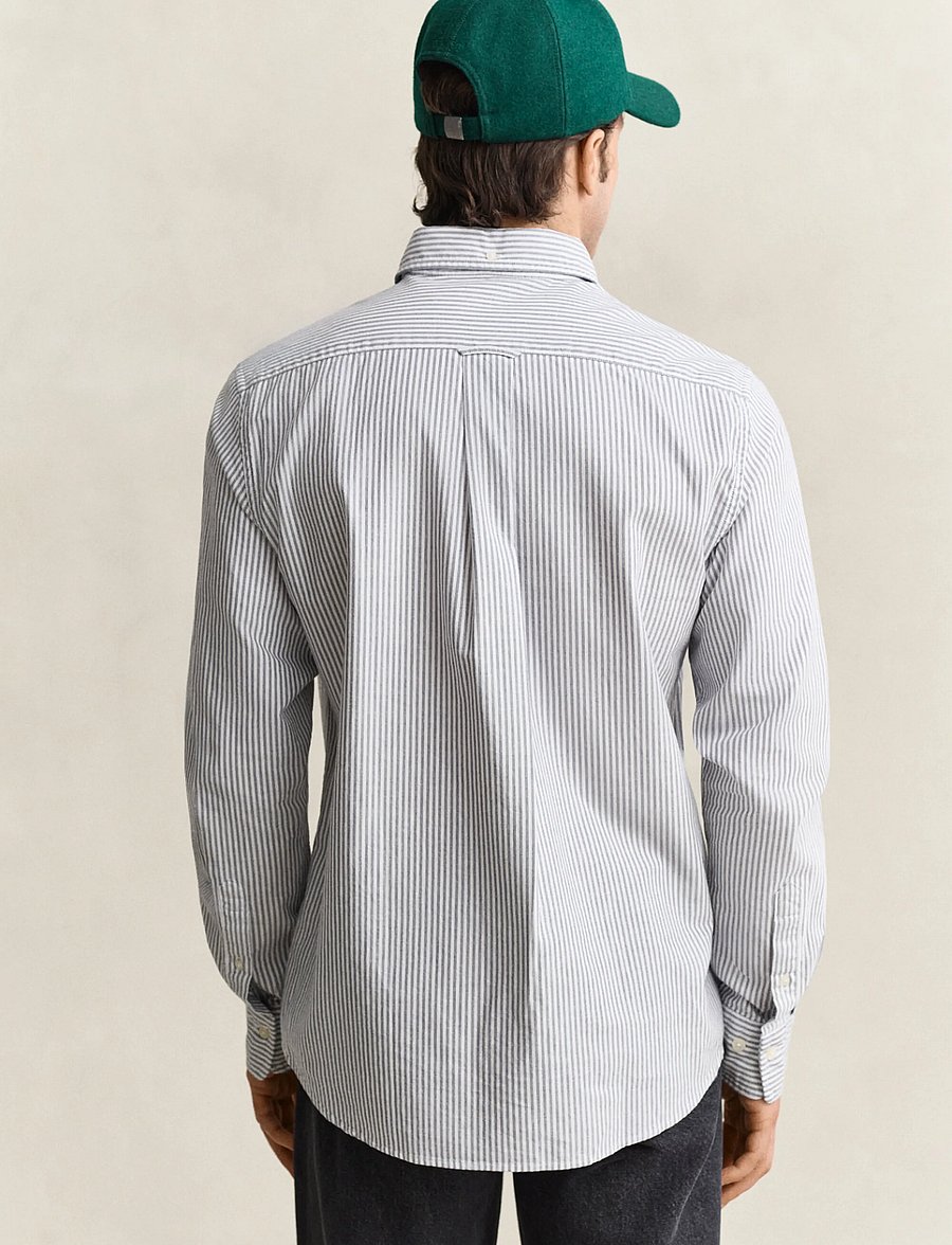 Gant - REG OXFORD BANKER STRIPE SHIRT - oxford skjorter - persian blue - 2