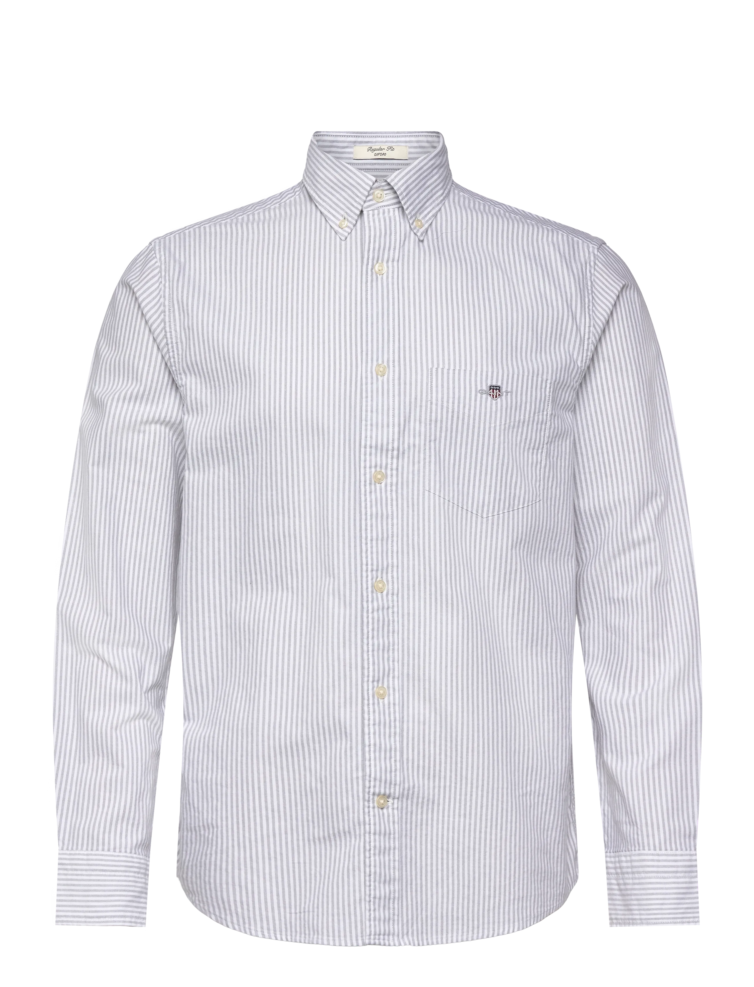 Gant - REG CLASSIC OXFORD STRIPE SHIRT - chemises à rayures - pewter grey - 1