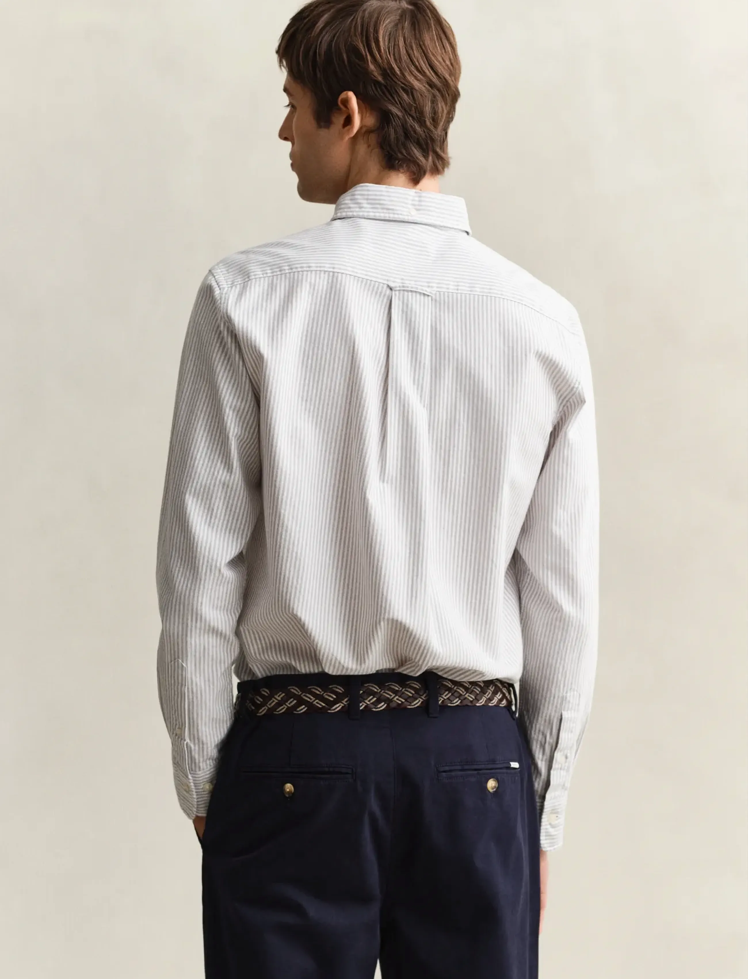 Gant - REG CLASSIC OXFORD STRIPE SHIRT - chemises à rayures - pewter grey - 3