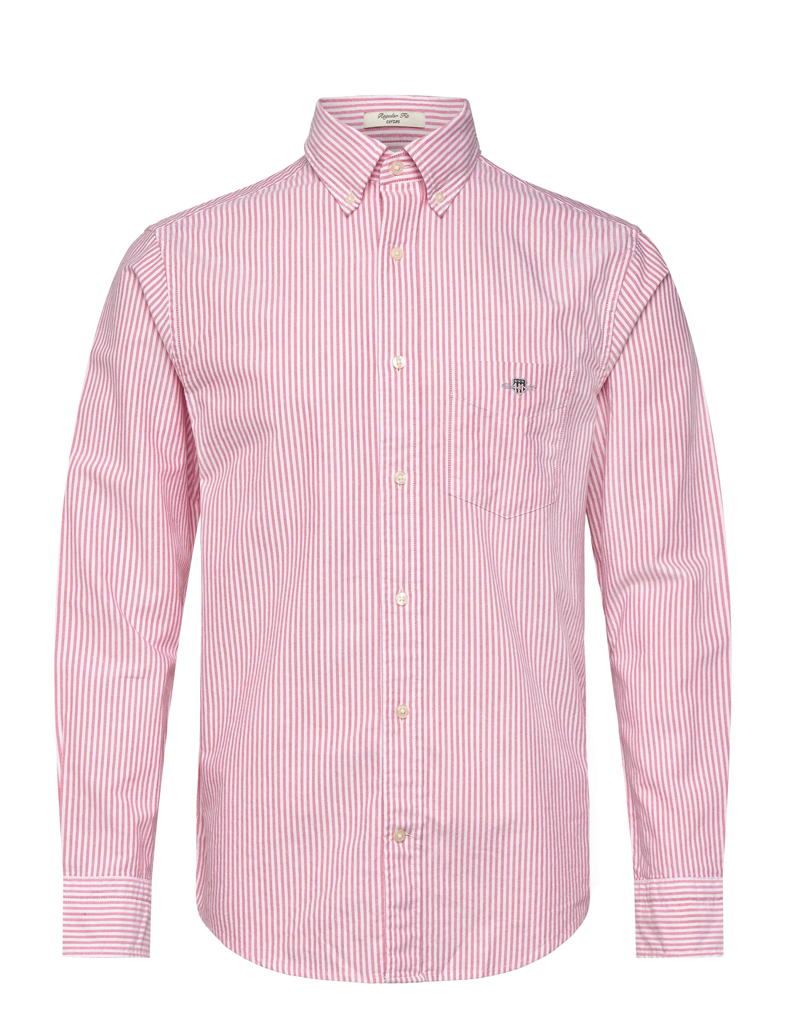 Gant REG CLASSIC OXFORD STRIPE SHIRT - Särgid - ROSE RED / pink/rose