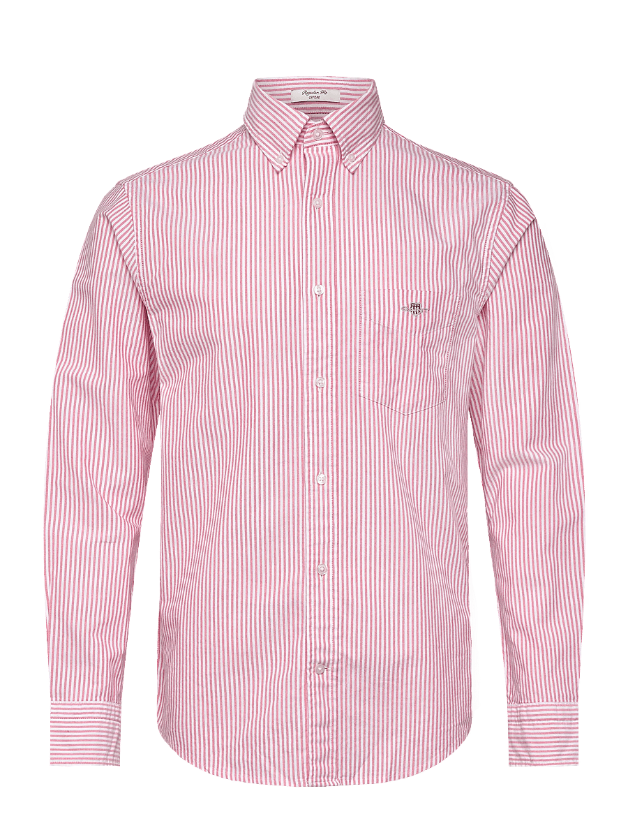 Gant - REG CLASSIC OXFORD STRIPE SHIRT - oxford skjorter - rose red - 1