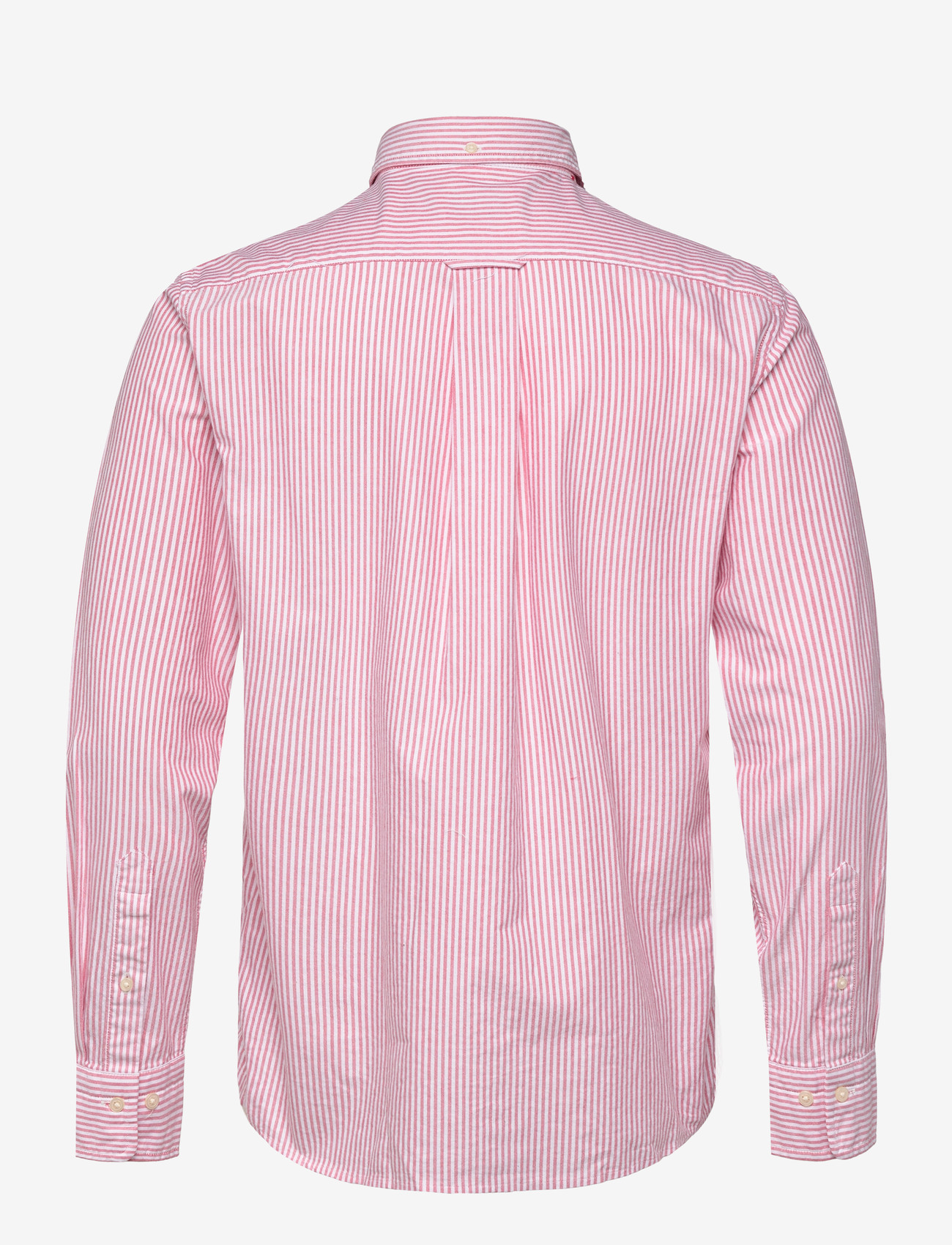 GANT - REG CLASSIC OXFORD STRIPE SHIRT - röndóttar skyrtur - rose red - 2