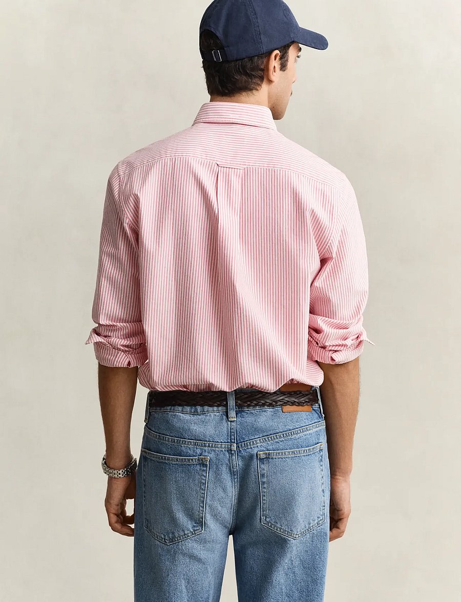 Gant - REG CLASSIC OXFORD STRIPE SHIRT - oxford skjorter - rose red - 3