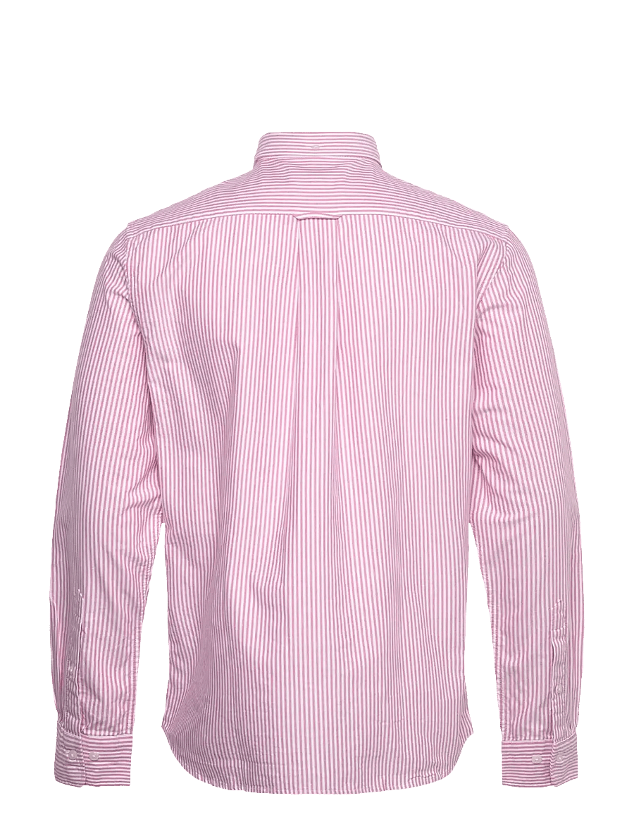 Gant - REG CLASSIC OXFORD STRIPE SHIRT - oxford skjorter - ruby red - 2