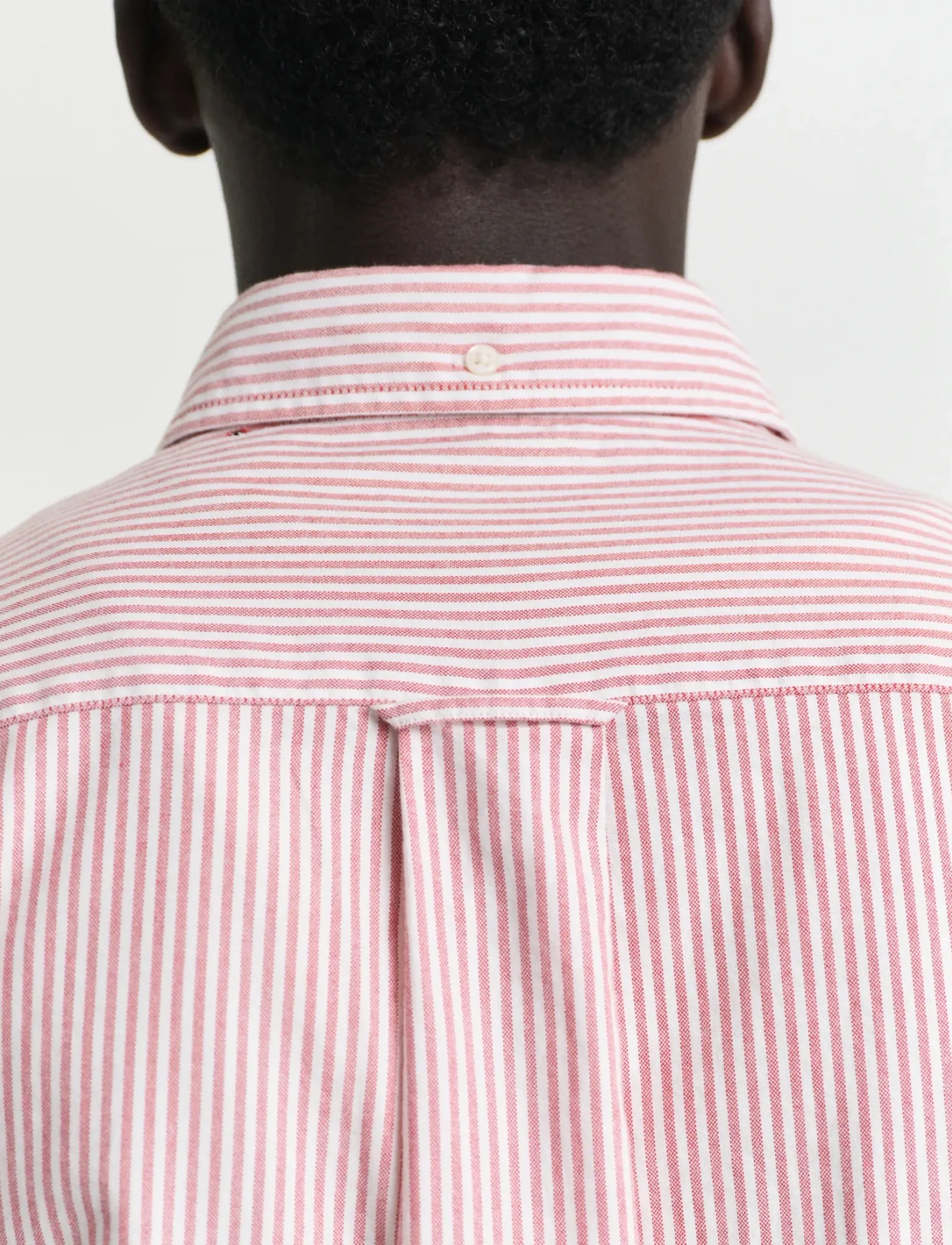 Gant - REG CLASSIC OXFORD STRIPE SHIRT - oxford skjorter - ruby red - 4