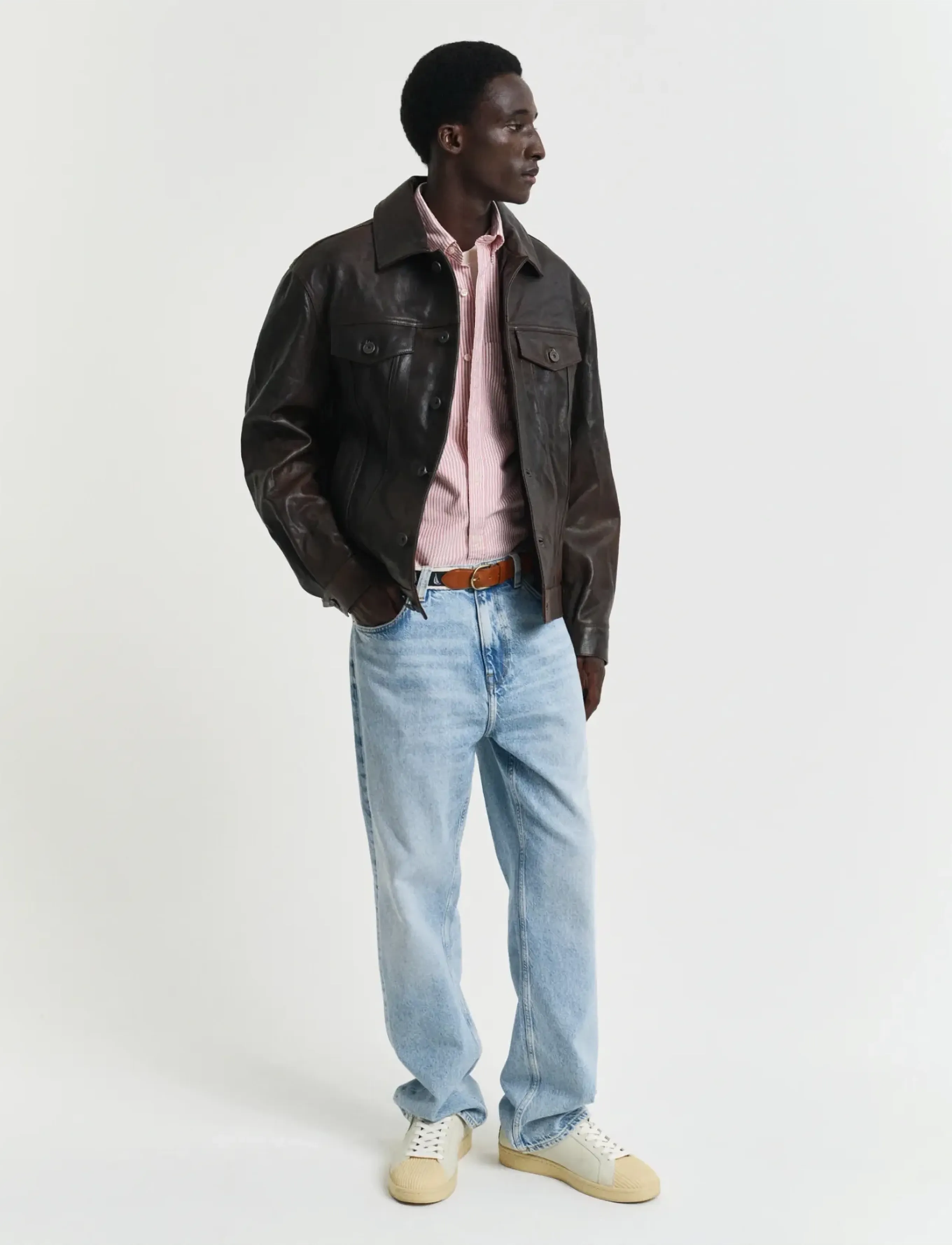 Gant - REG CLASSIC OXFORD STRIPE SHIRT - oxford skjorter - ruby red - 5