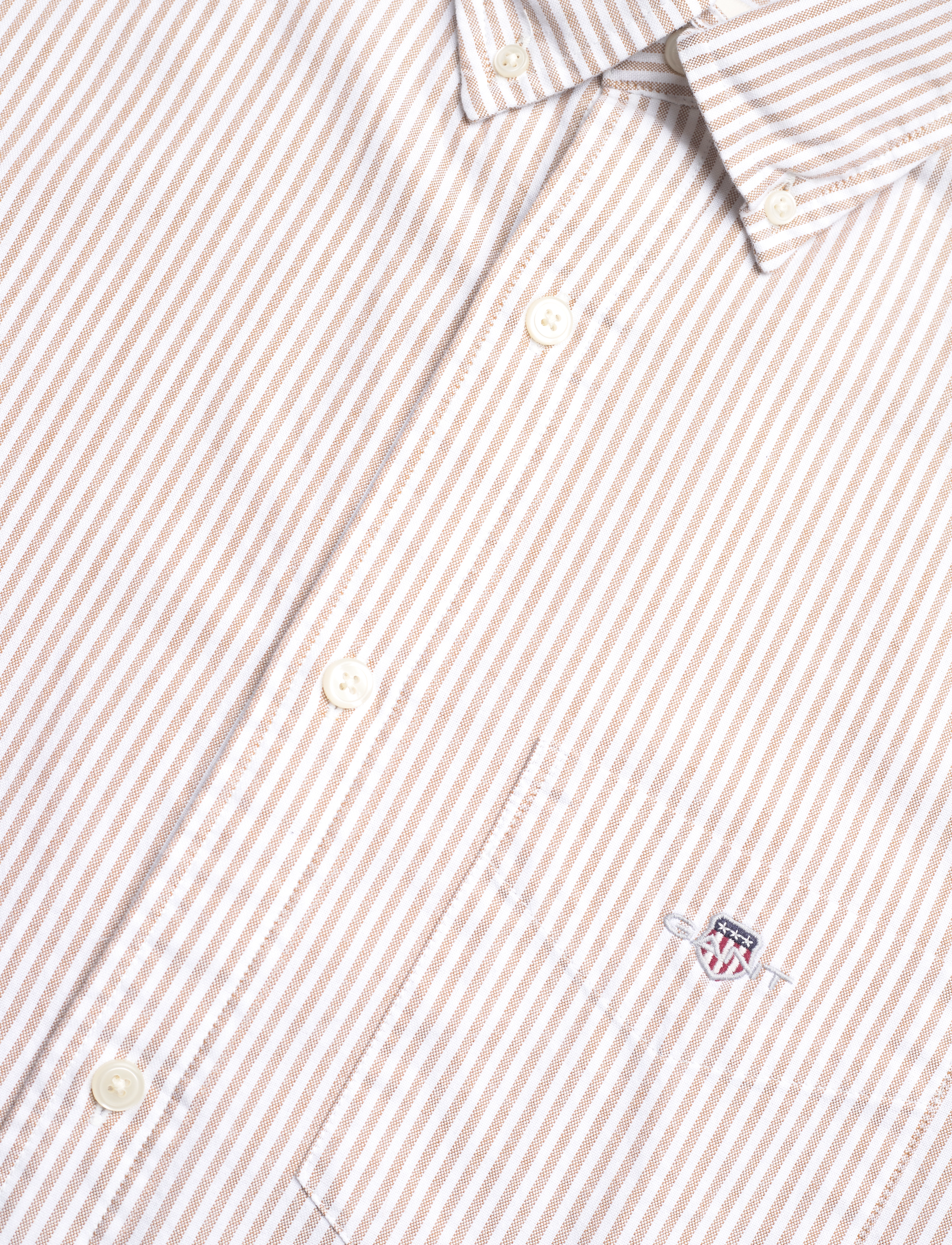 Gant - REG CLASSIC OXFORD STRIPE SHIRT - oxford-hemden - woody brown - 3