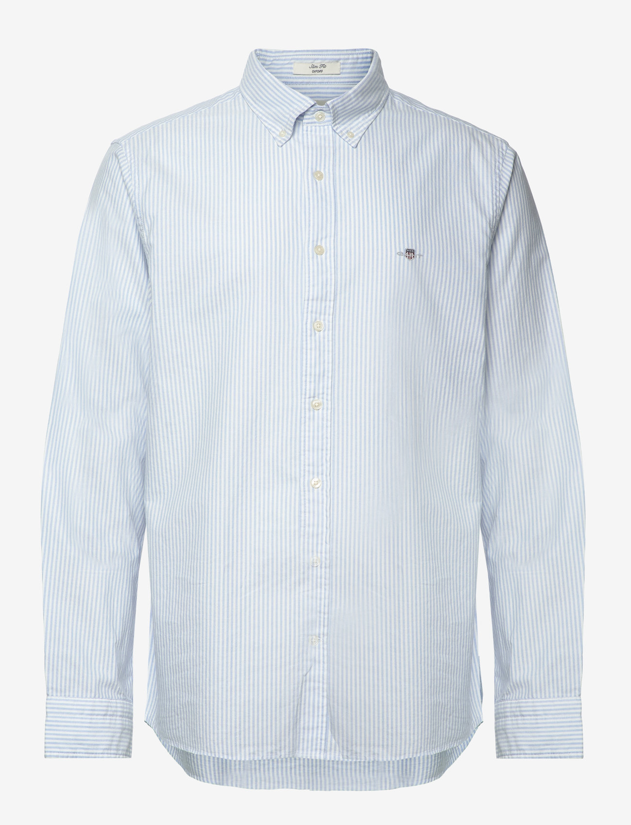 GANT - SLIM CLASSIC OXFORD STRIPE SHIRT - basic shirts - light blue - 1