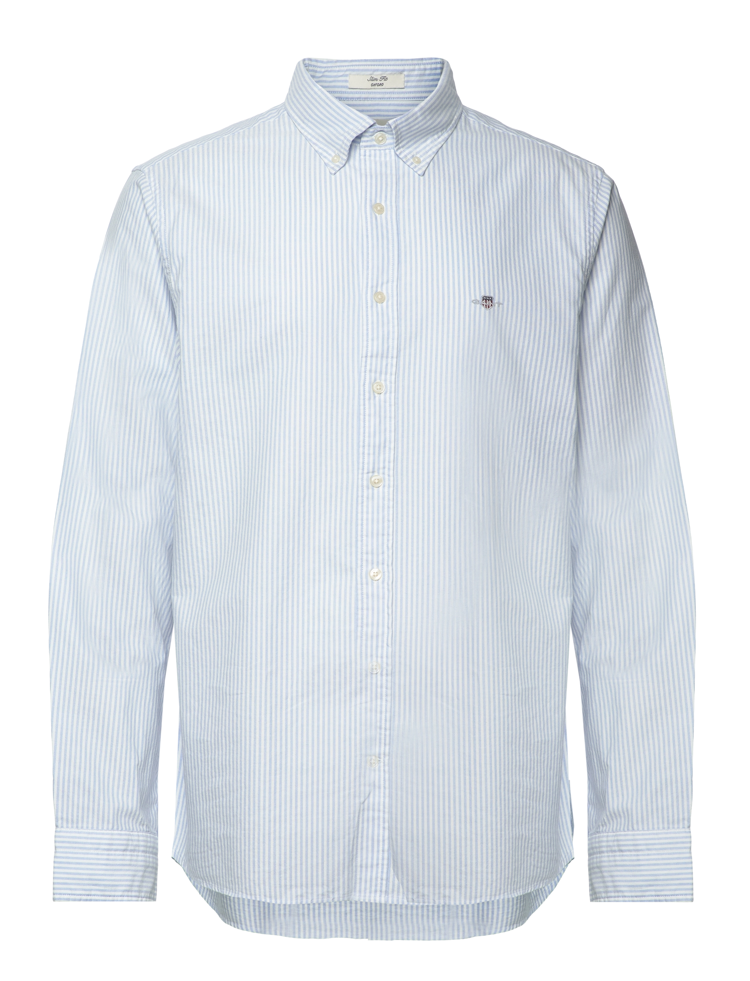 Gant SLIM CLASSIC OXFORD STRIPE SHIRT - Särgid - LIGHT BLUE / blue