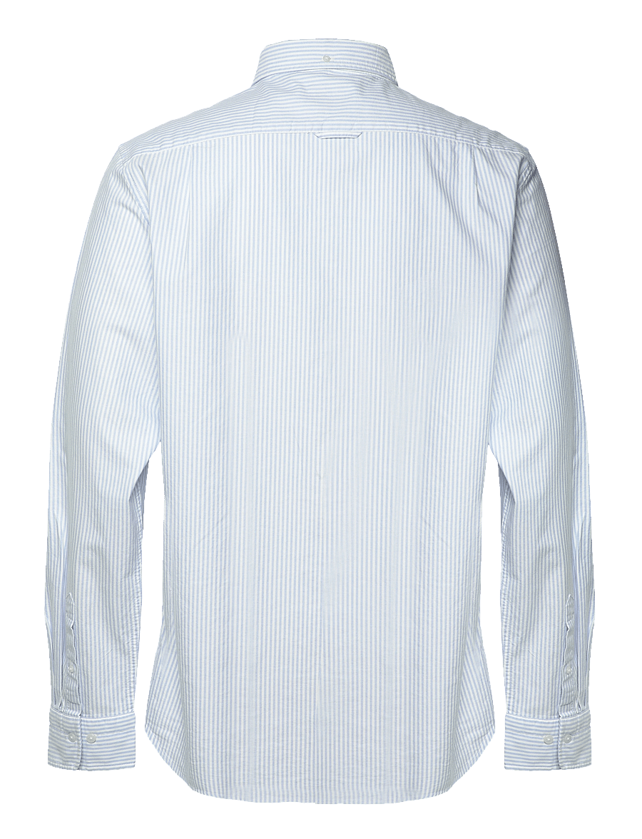 Gant - SLIM CLASSIC OXFORD STRIPE SHIRT - stribede skjorter - light blue - 2