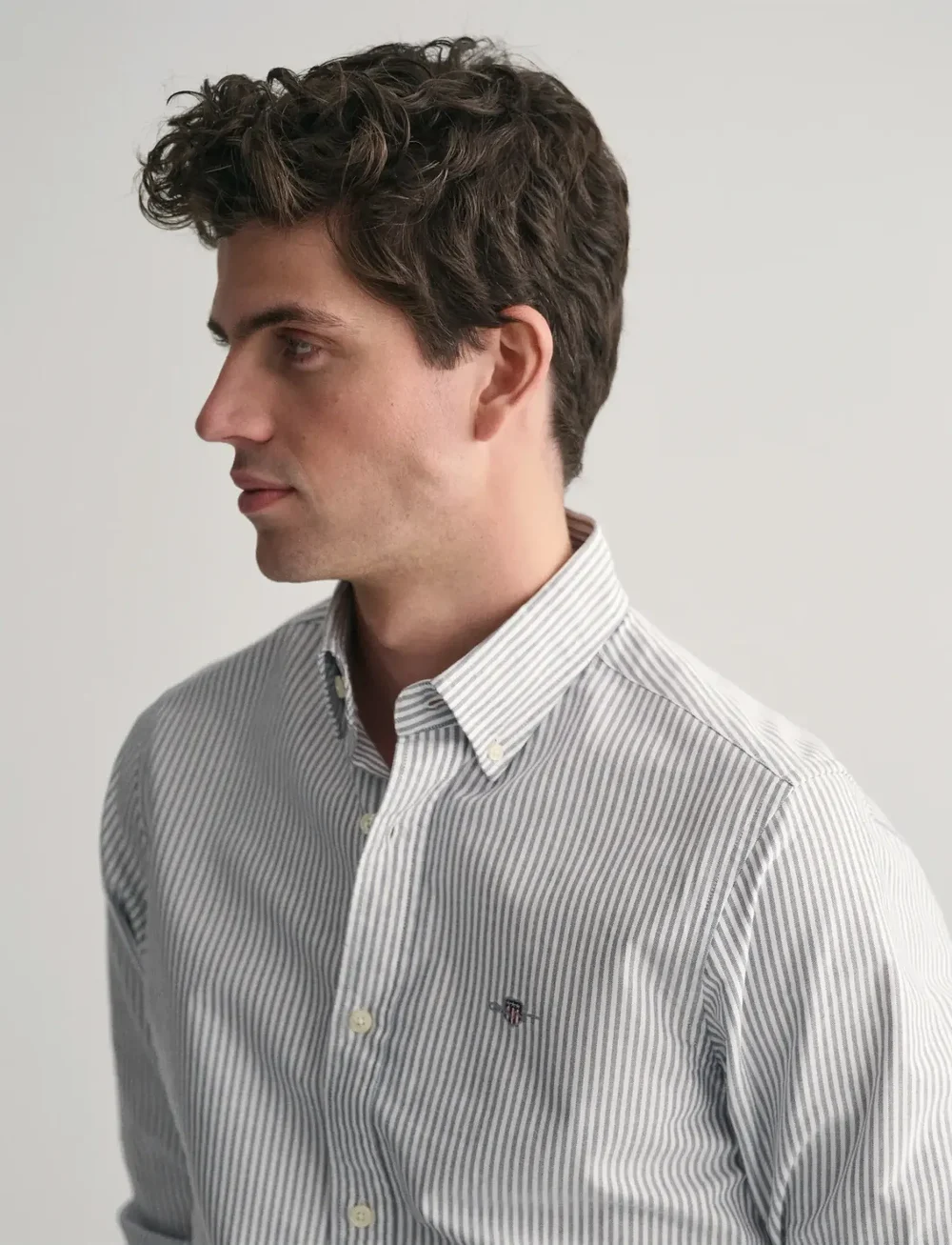 GANT - SLIM CLASSIC OXFORD STRIPE SHIRT - basic skjortor - persian blue - 4