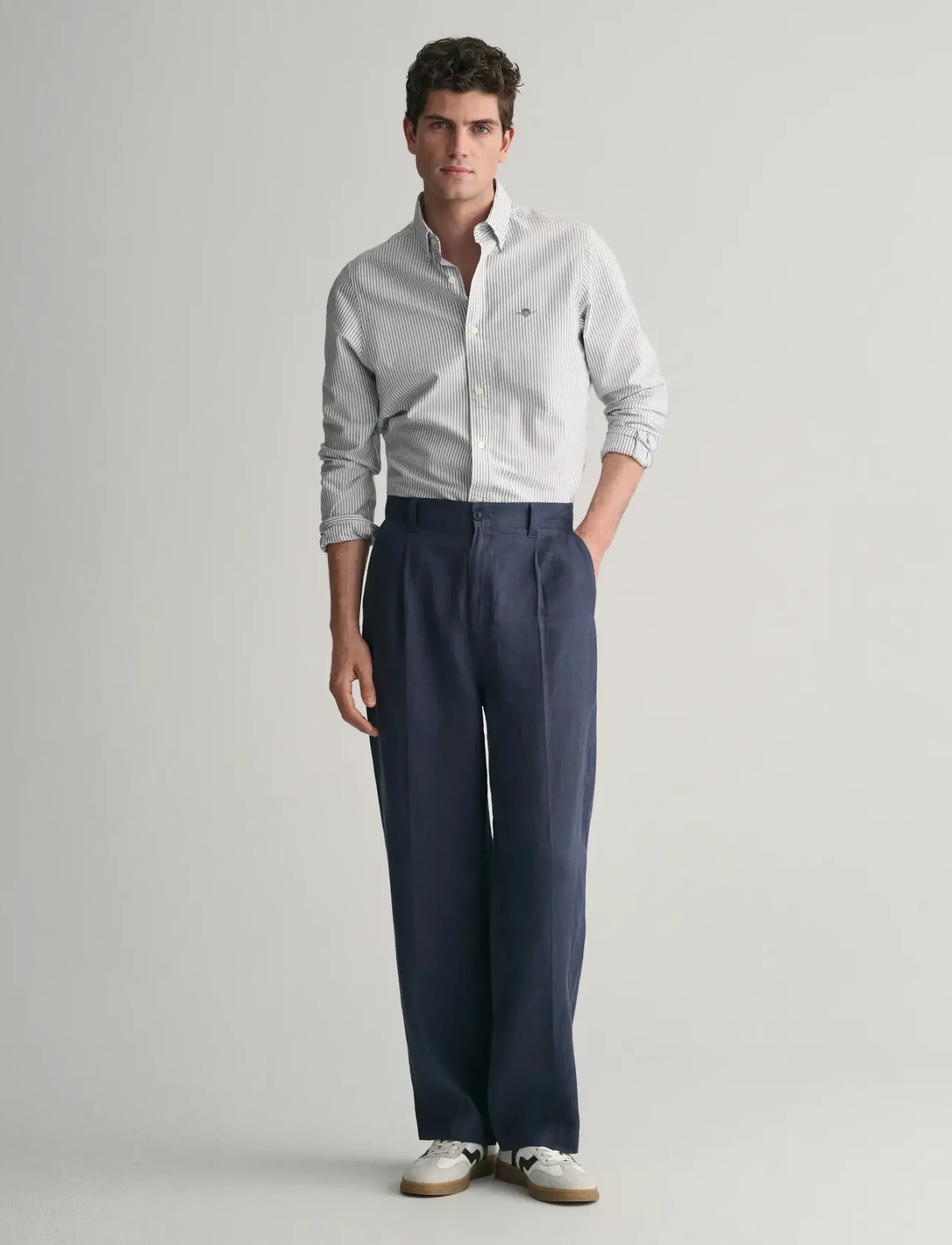Gant - SLIM CLASSIC OXFORD STRIPE SHIRT - chemises à rayures - persian blue - 5