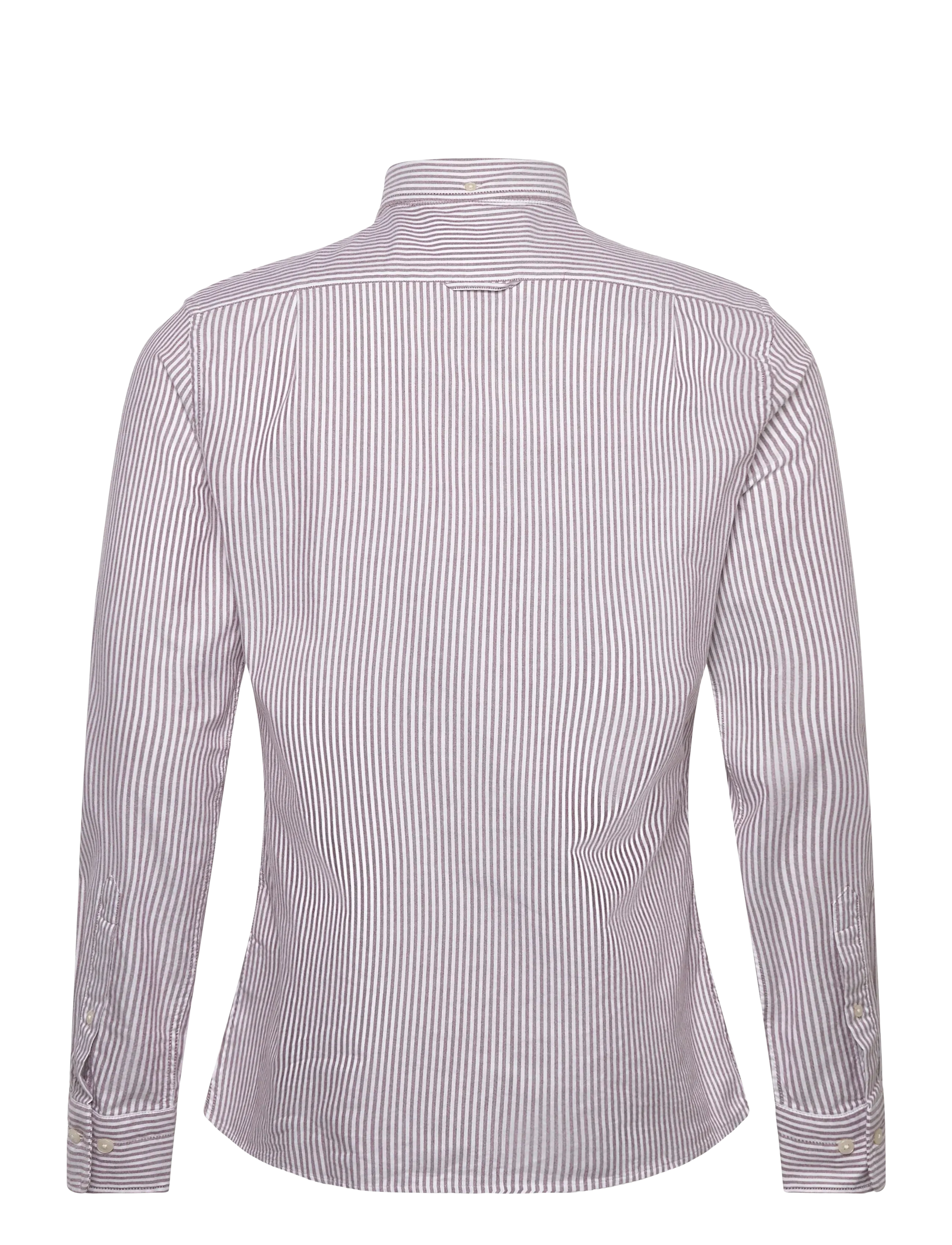 Gant - SLIM CLASSIC OXFORD STRIPE SHIRT - stribede skjorter - plumped red - 1