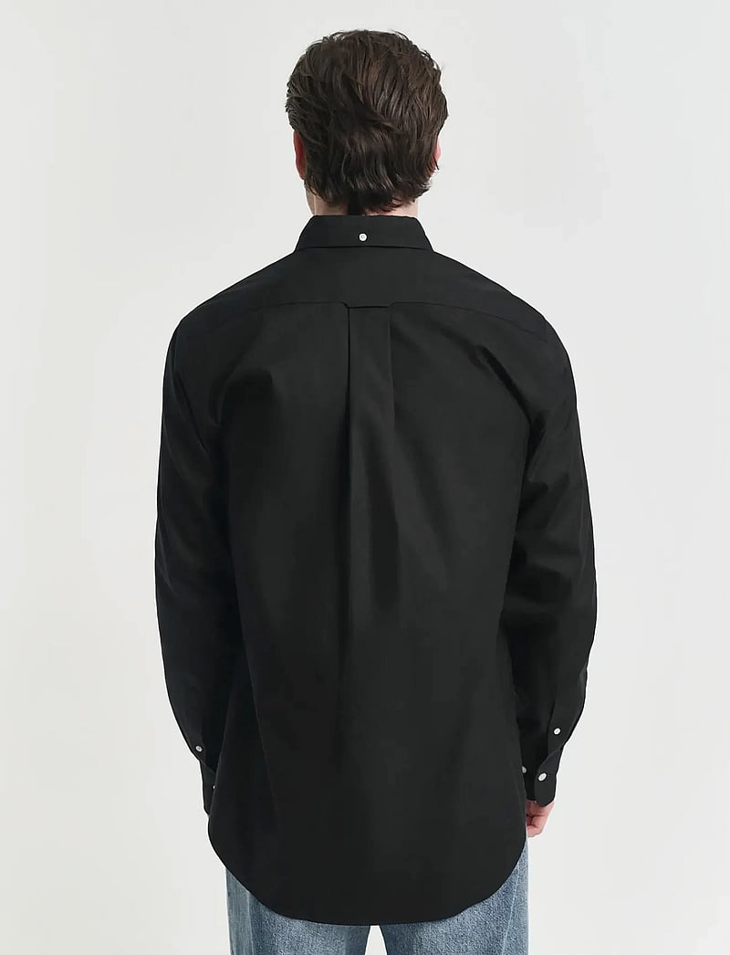 GANT - REG PINPOINT OXFORD SHIRT - chemises basiques - black - 3