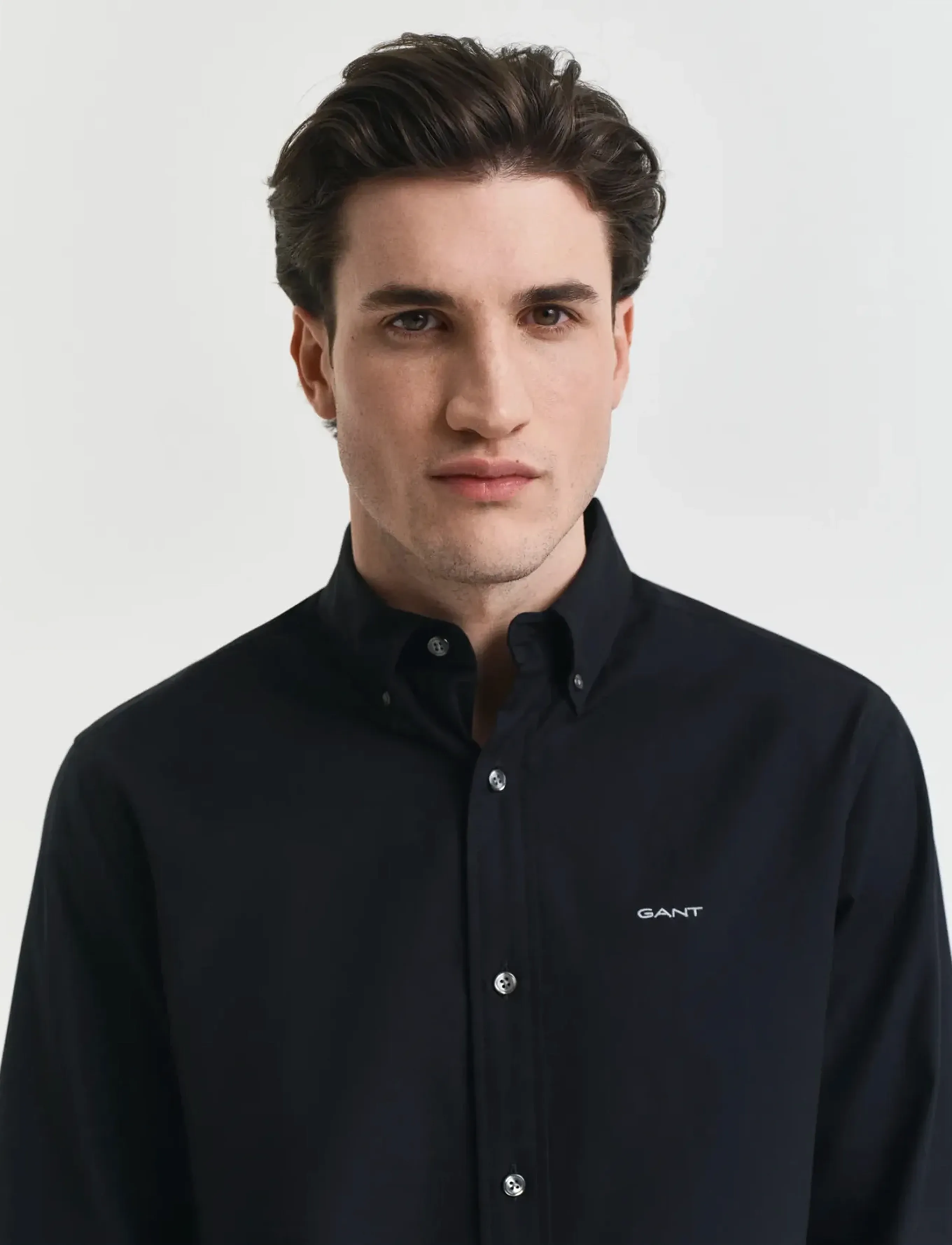 Gant - REG PINPOINT OXFORD SHIRT - oksfordo marškiniai - black - 4
