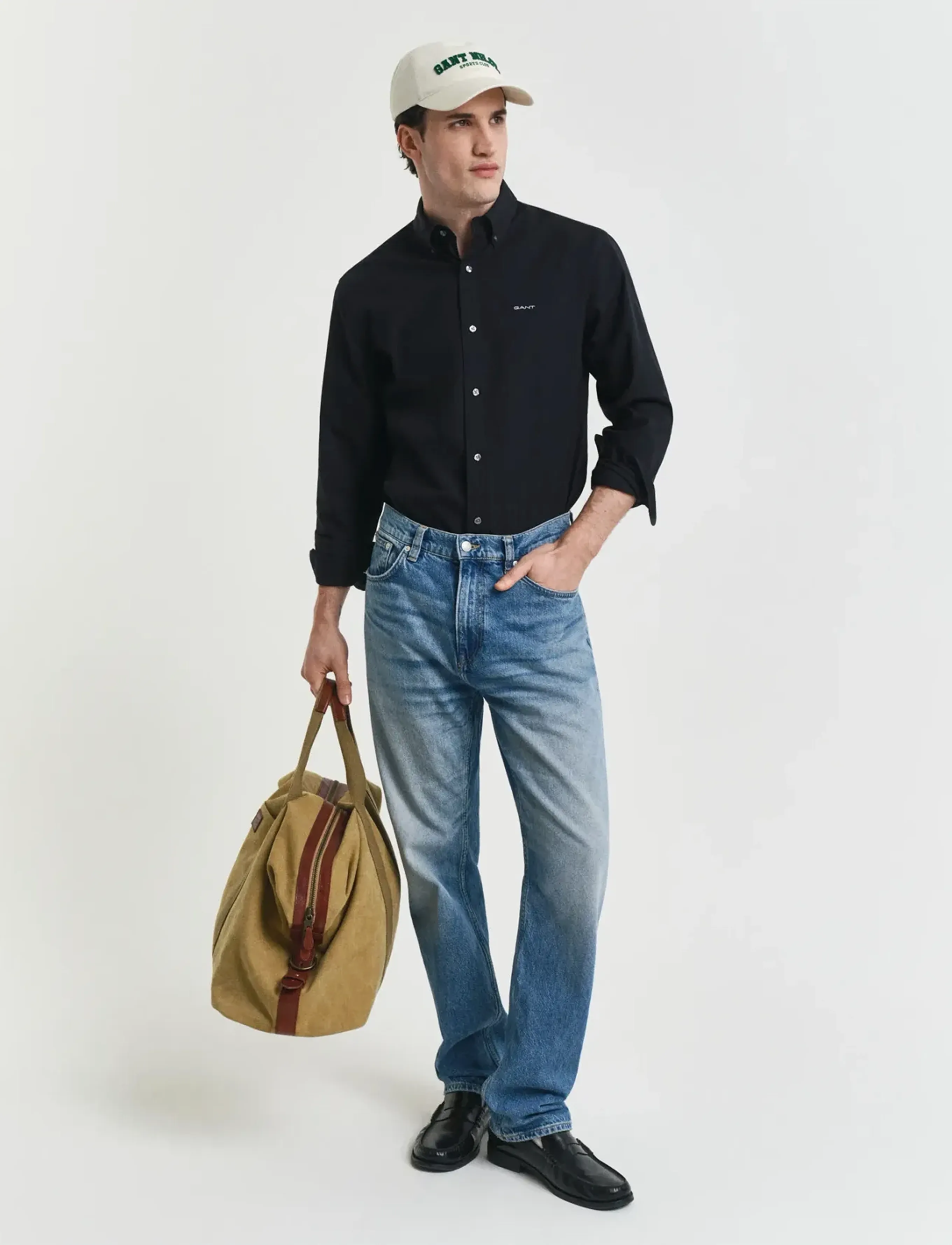 Gant - REG PINPOINT OXFORD SHIRT - oksfordo marškiniai - black - 5