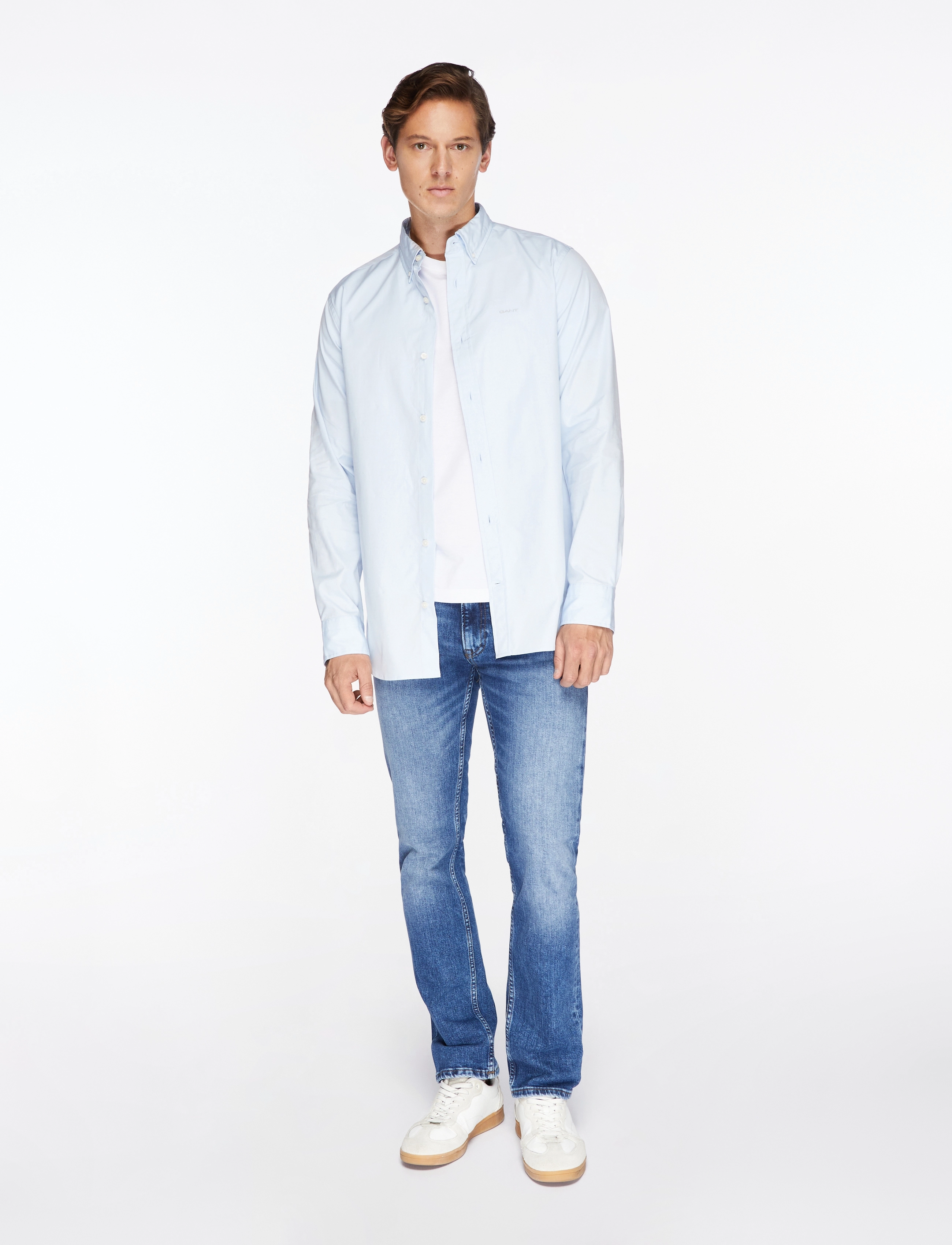Gant - REG PINPOINT OXFORD SHIRT - oxford-hemden - light blue - 2