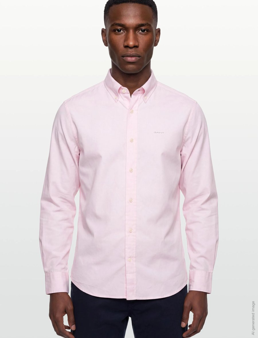 Gant - REG PINPOINT OXFORD SHIRT - oxford skjorter - light pink - 3