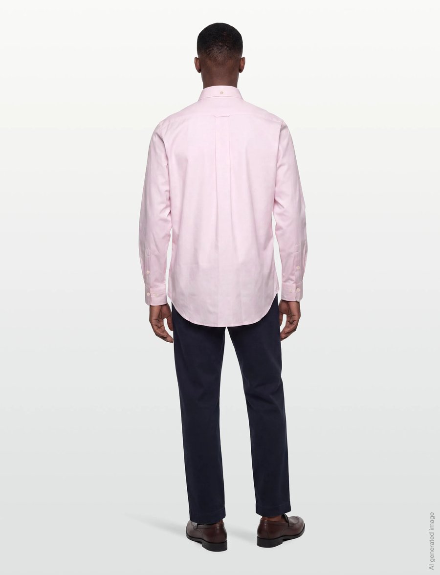 Gant - REG PINPOINT OXFORD SHIRT - oxford skjorter - light pink - 4