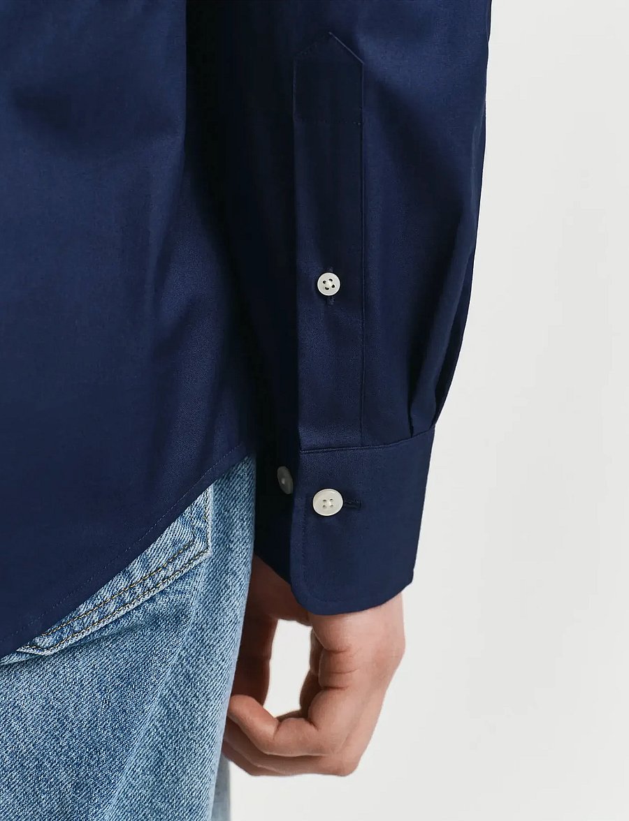 Gant - REG PINPOINT OXFORD SHIRT - oxford skjorter - marine - 4