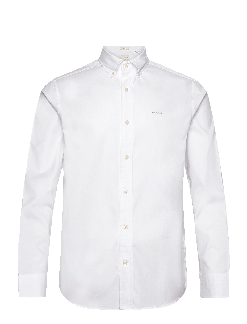 GANT - REG PINPOINT OXFORD SHIRT - oxford-skjortor - white - 1