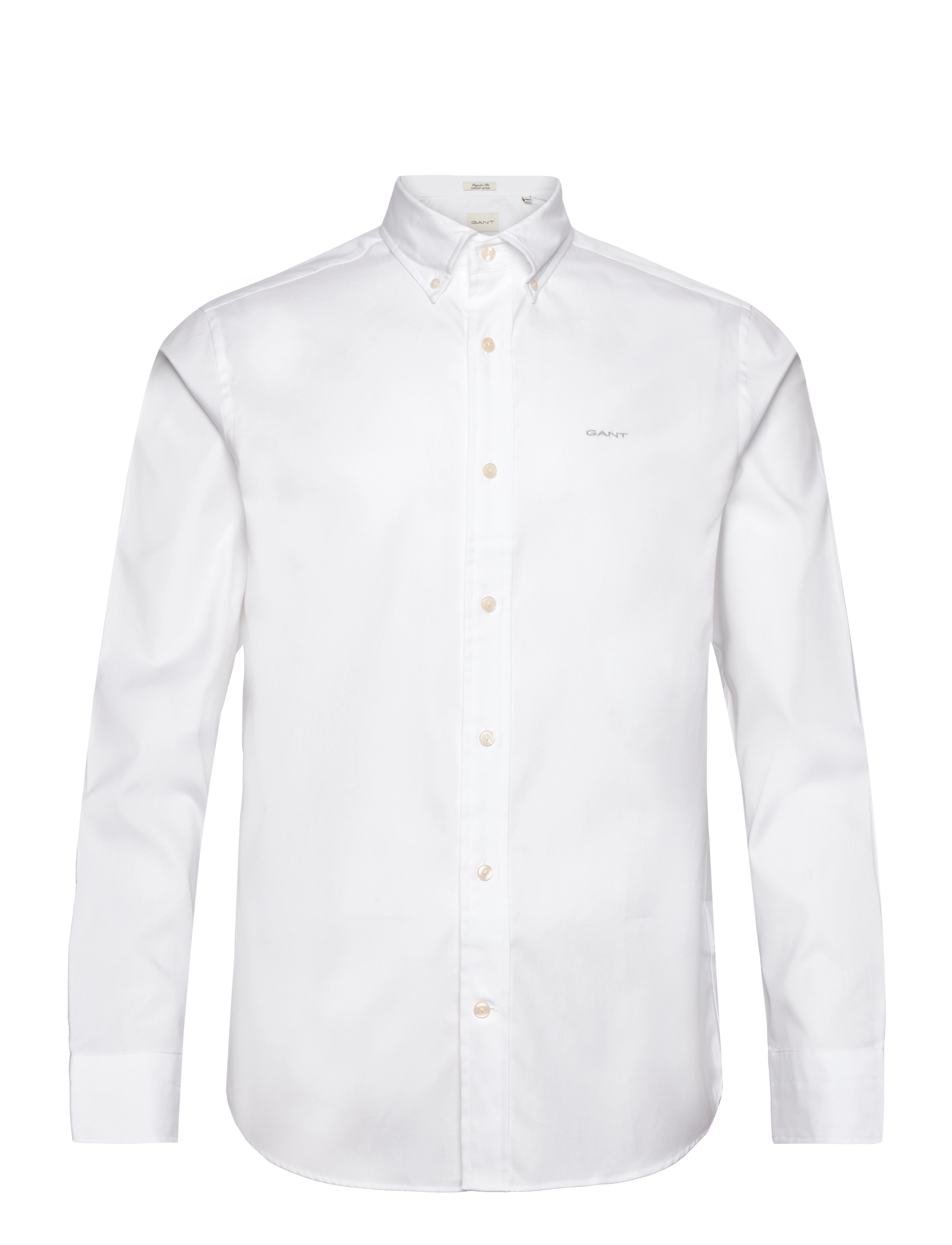Gant REG PINPOINT OXFORD SHIRT - Särgid - WHITE / white