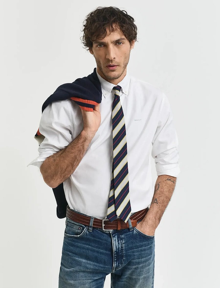Gant - REG PINPOINT OXFORD SHIRT - chemises oxford - white - 0