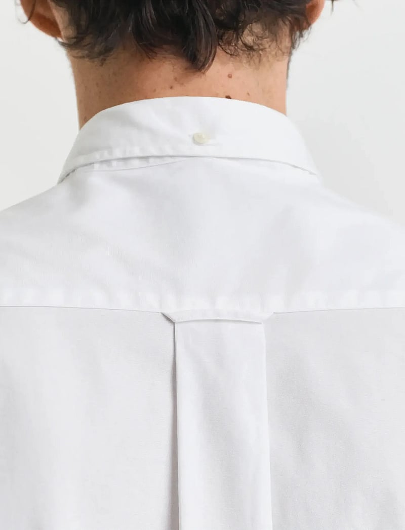 GANT - REG PINPOINT OXFORD SHIRT - oxford-skjortor - white - 4