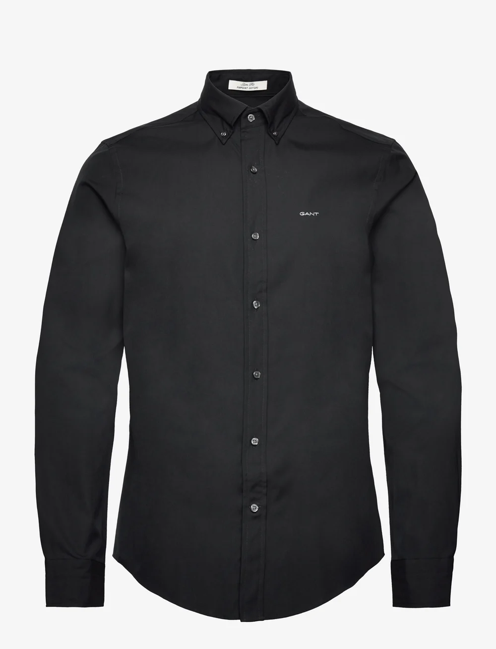 GANT - SLIM PINPOINT OXFORD SHIRT - basic shirts - black - 1