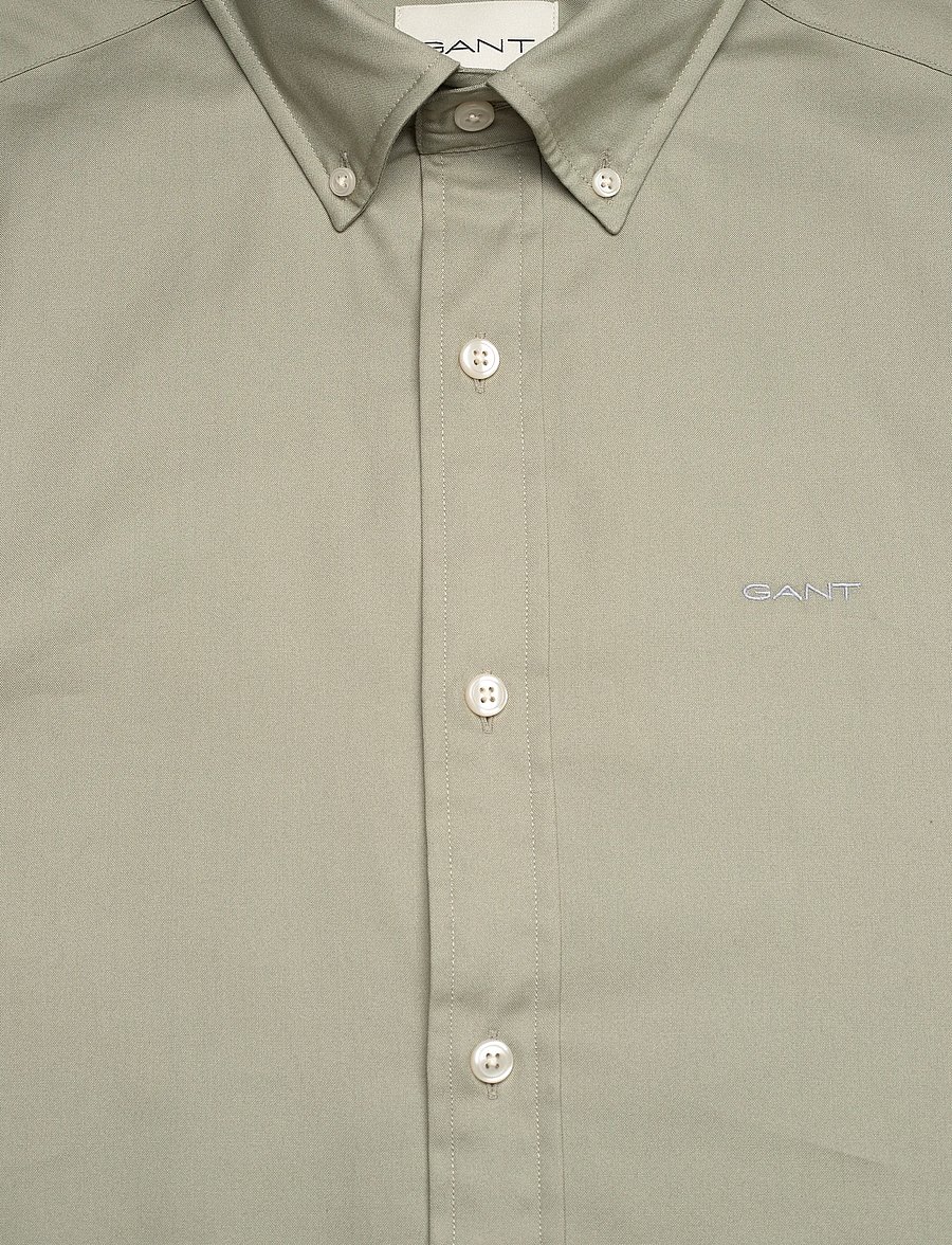 Gant - SLIM PINPOINT OXFORD SHIRT - oxford skjorter - faded sage - 2