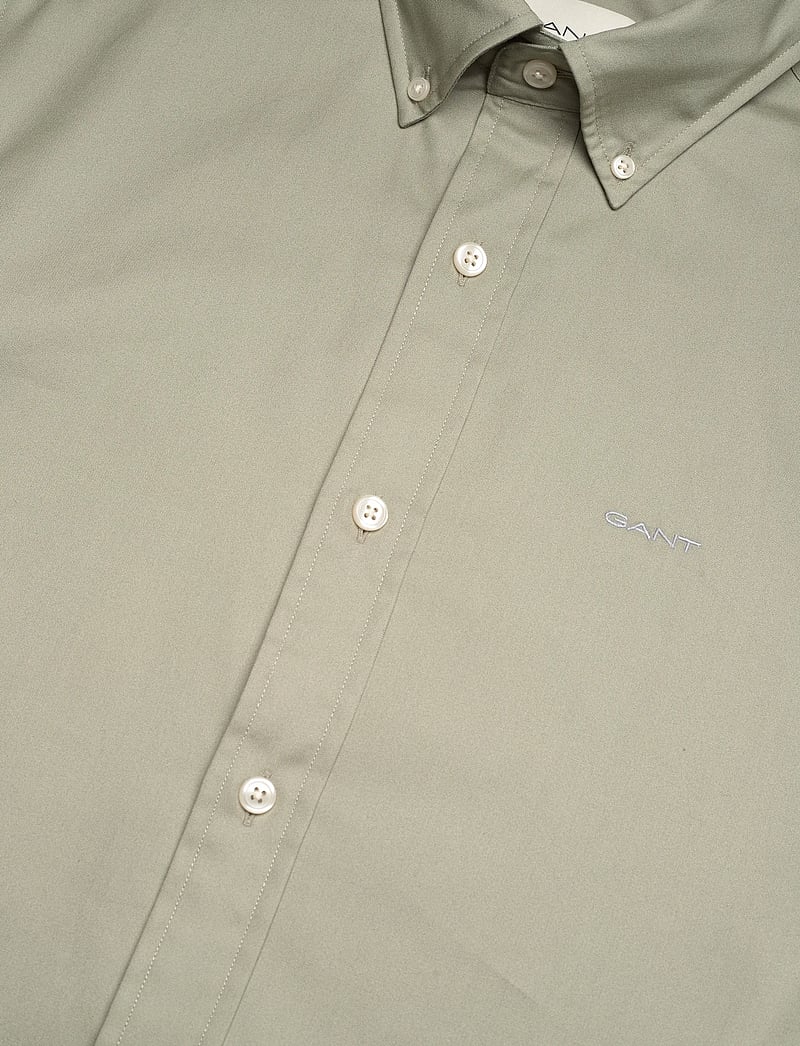 GANT - SLIM PINPOINT OXFORD SHIRT - basic-hemden - faded sage - 3