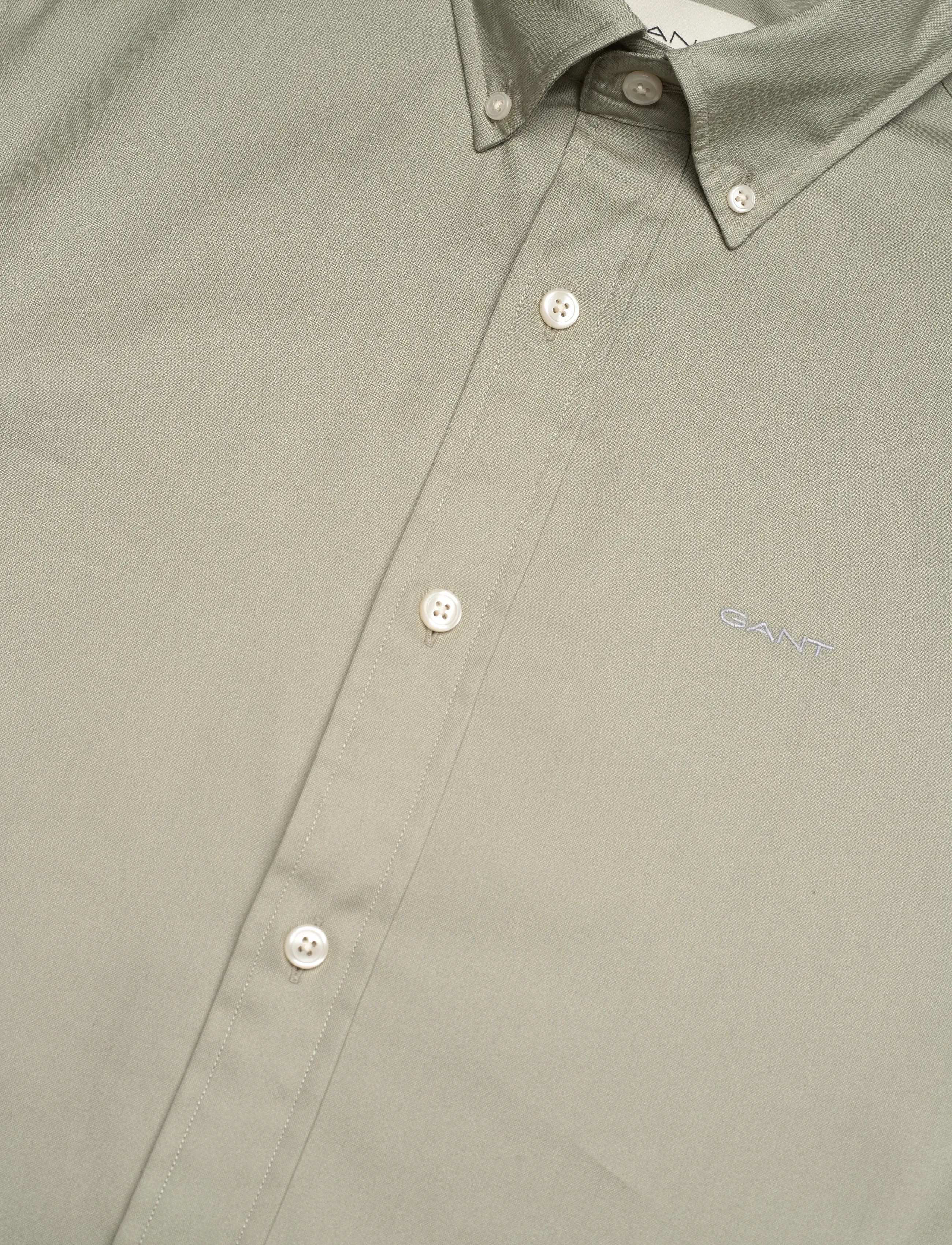 Gant - SLIM PINPOINT OXFORD SHIRT - oxford skjorter - faded sage - 3