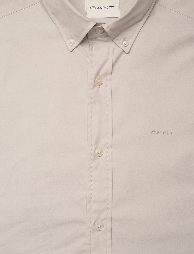 GANT - SLIM PINPOINT OXFORD SHIRT - oxfordi särgid - greige - 2