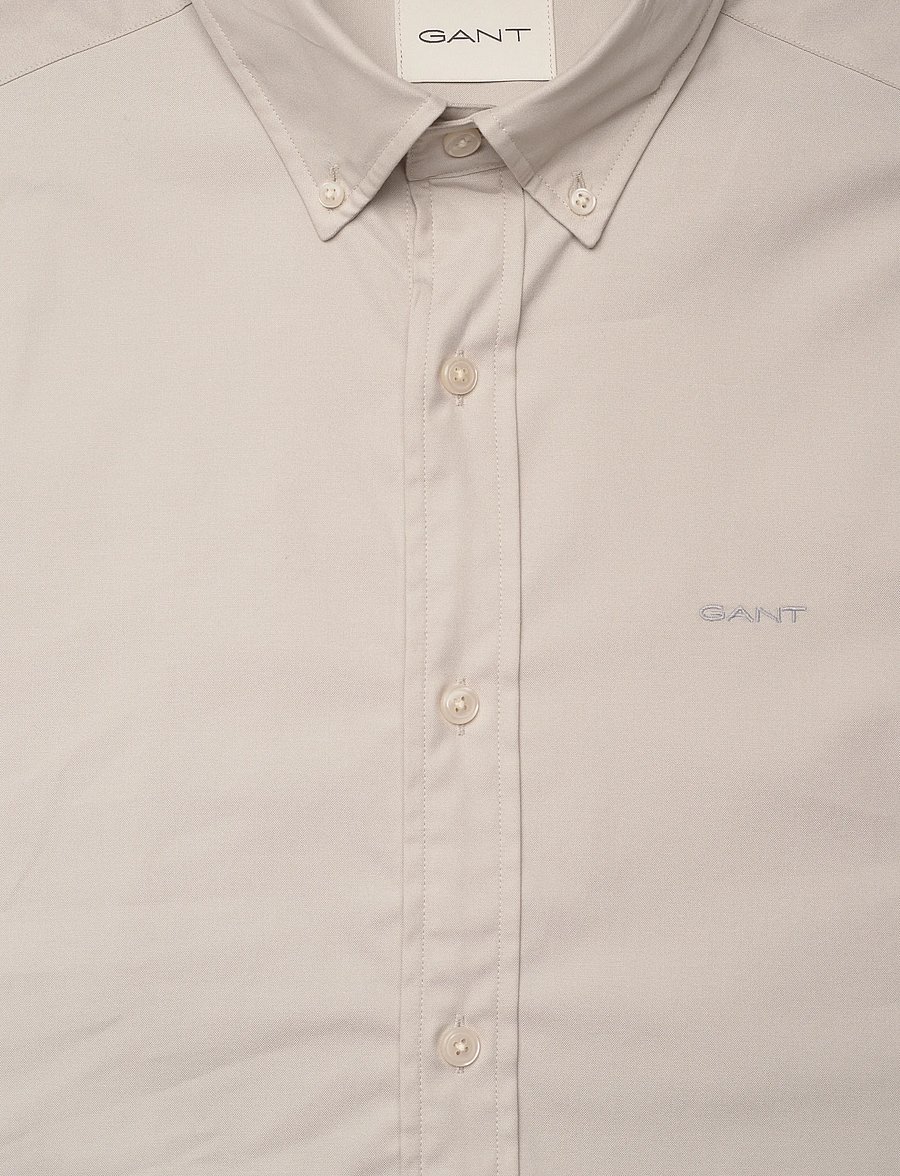 Gant - SLIM PINPOINT OXFORD SHIRT - chemises oxford - greige - 2