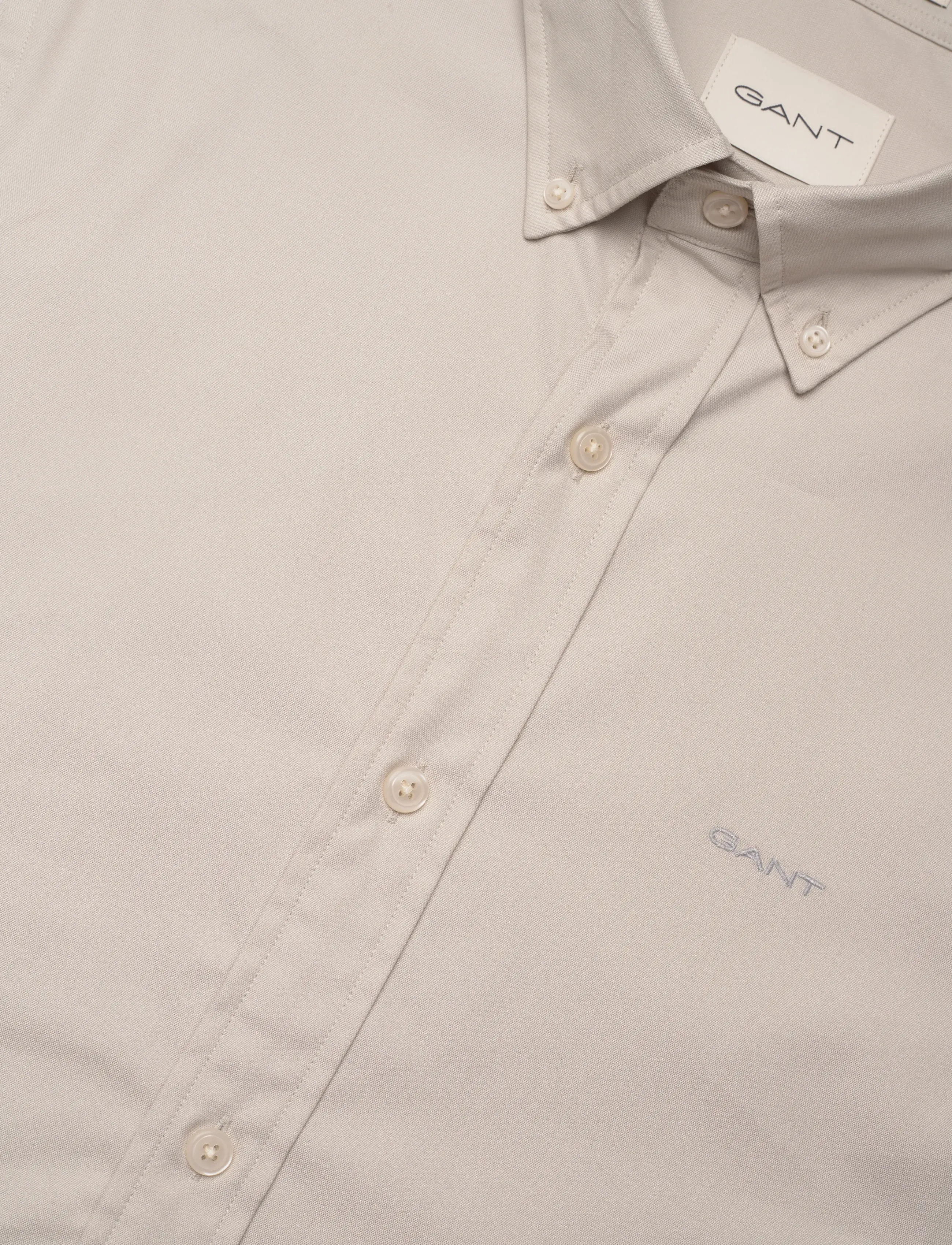 Gant - SLIM PINPOINT OXFORD SHIRT - chemises oxford - greige - 3