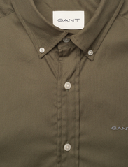 GANT - SLIM PINPOINT OXFORD SHIRT - oxford-skjortor - juniper green - 2