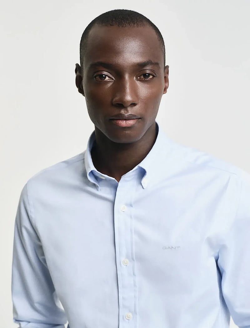 Gant - SLIM PINPOINT OXFORD SHIRT - oxford-hemden - light blue - 4