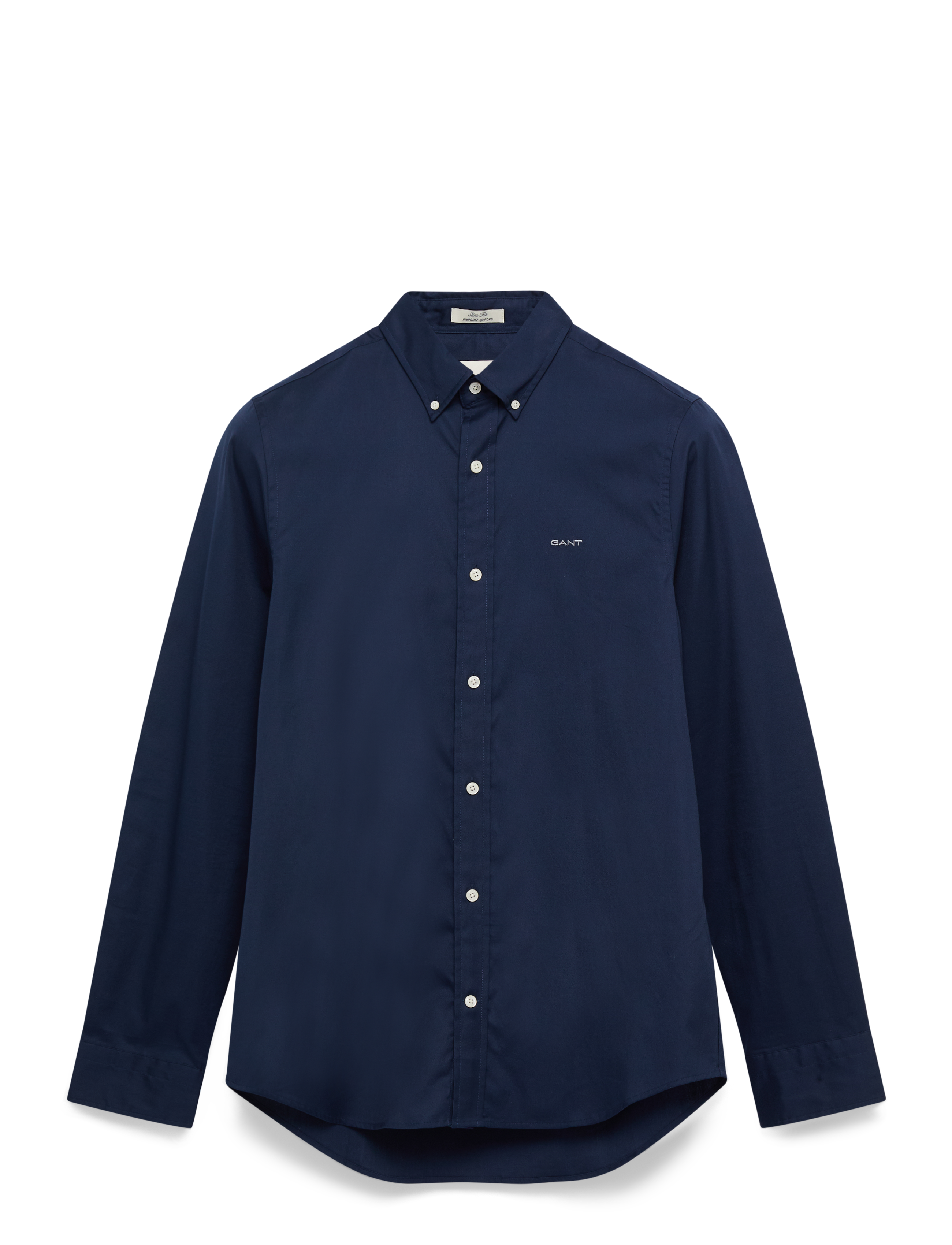 Gant SLIM PINPOINT OXFORD SHIRT - Särgid - MARINE / navy