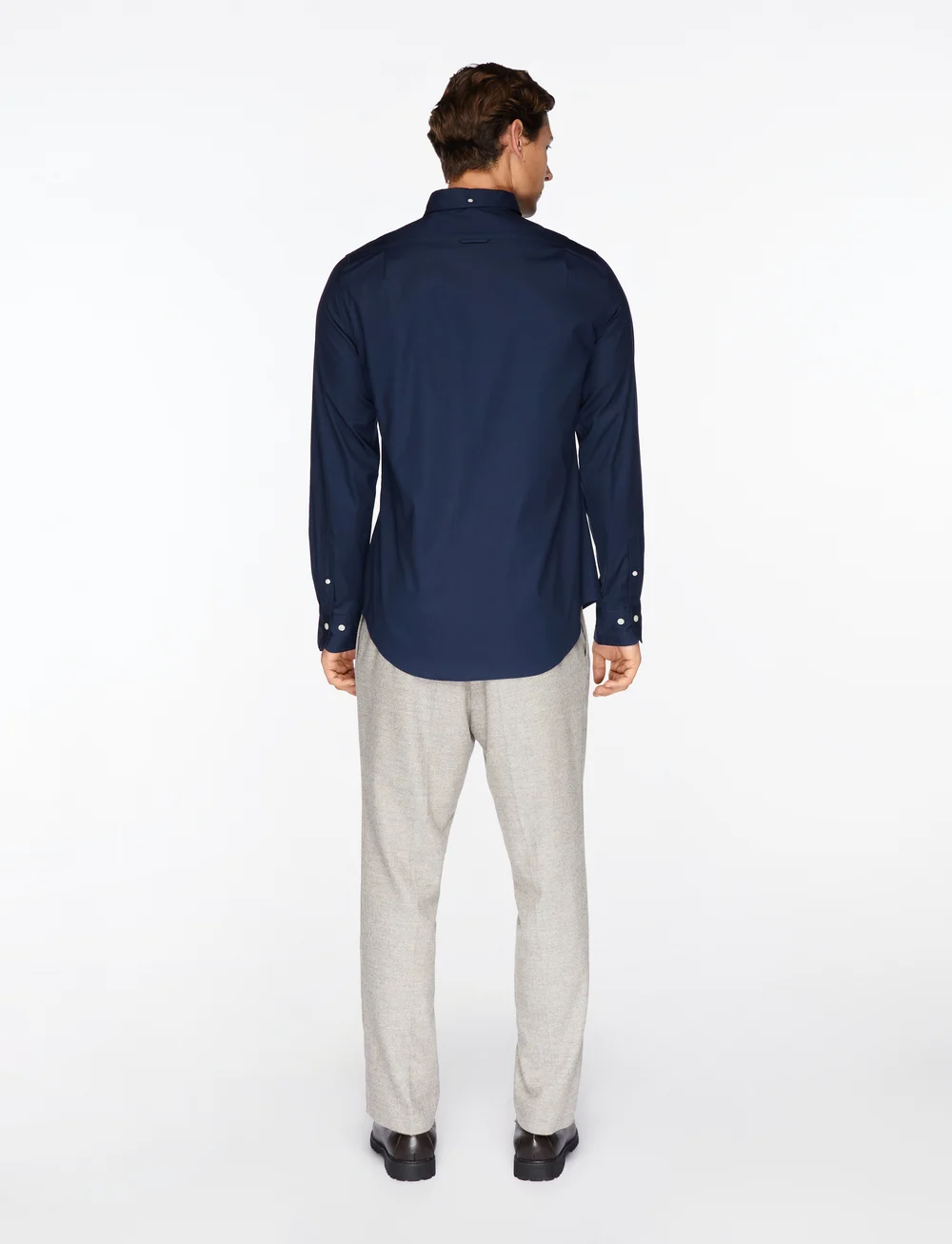 GANT - SLIM PINPOINT OXFORD SHIRT - basic-hemden - marine - 4