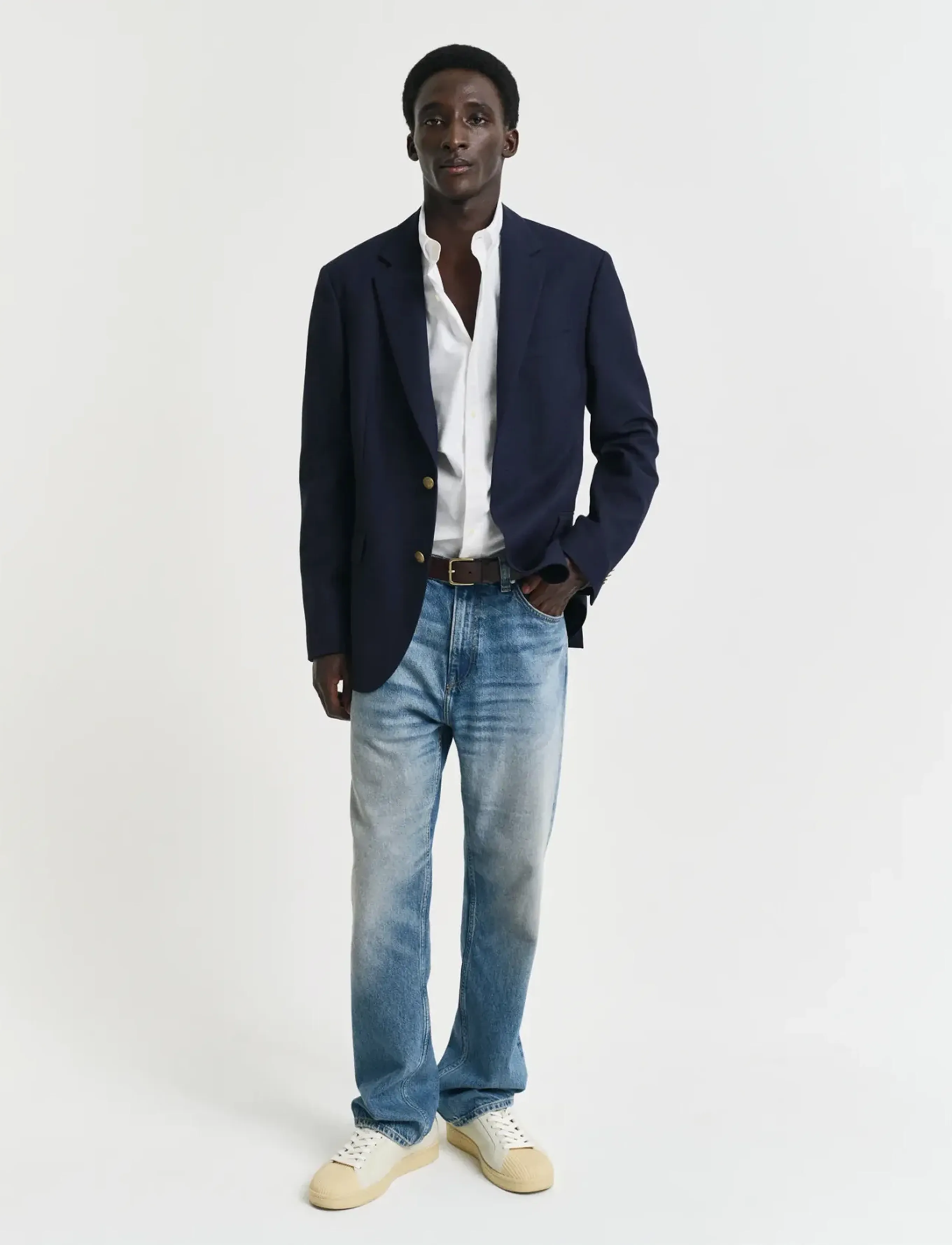 Gant - SLIM PINPOINT OXFORD SHIRT - oxford skjorter - white - 5