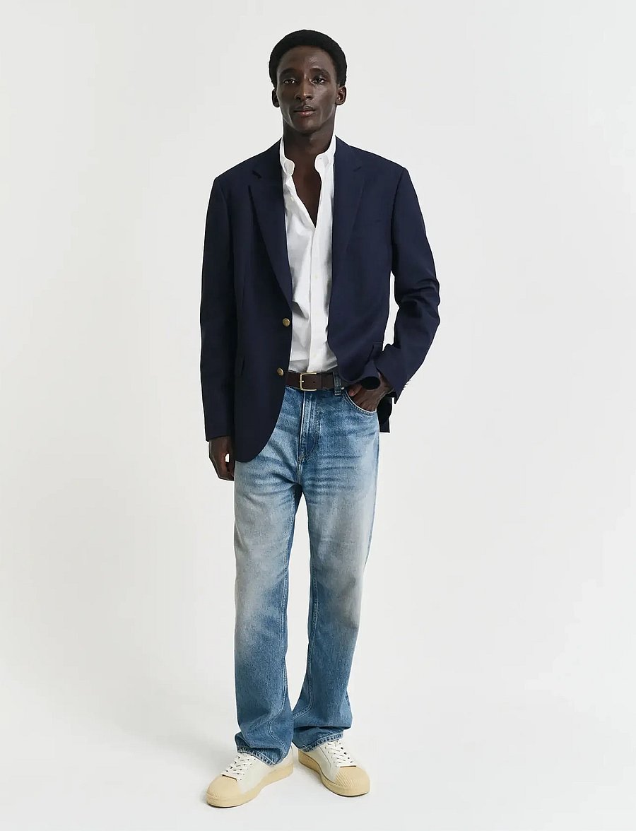 Gant - SLIM PINPOINT OXFORD SHIRT - oxford skjorter - white - 5