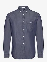 GANT - REG INDIGO BD - casual skjortor - dark indigo - 0
