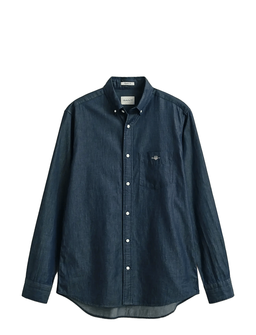 Gant - REG INDIGO BD - jeanshemden - dark indigo - 1