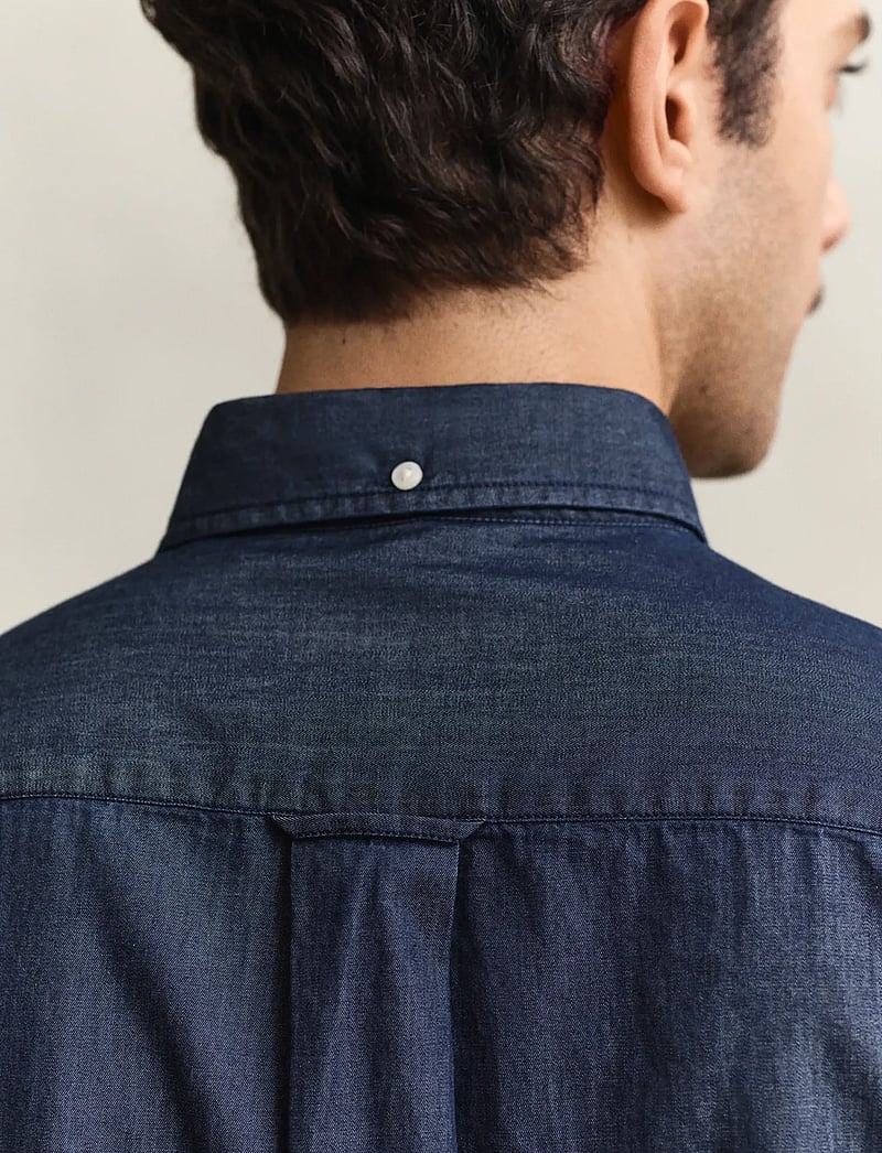 GANT - REG INDIGO BD - basic skjortor - dark indigo - 4